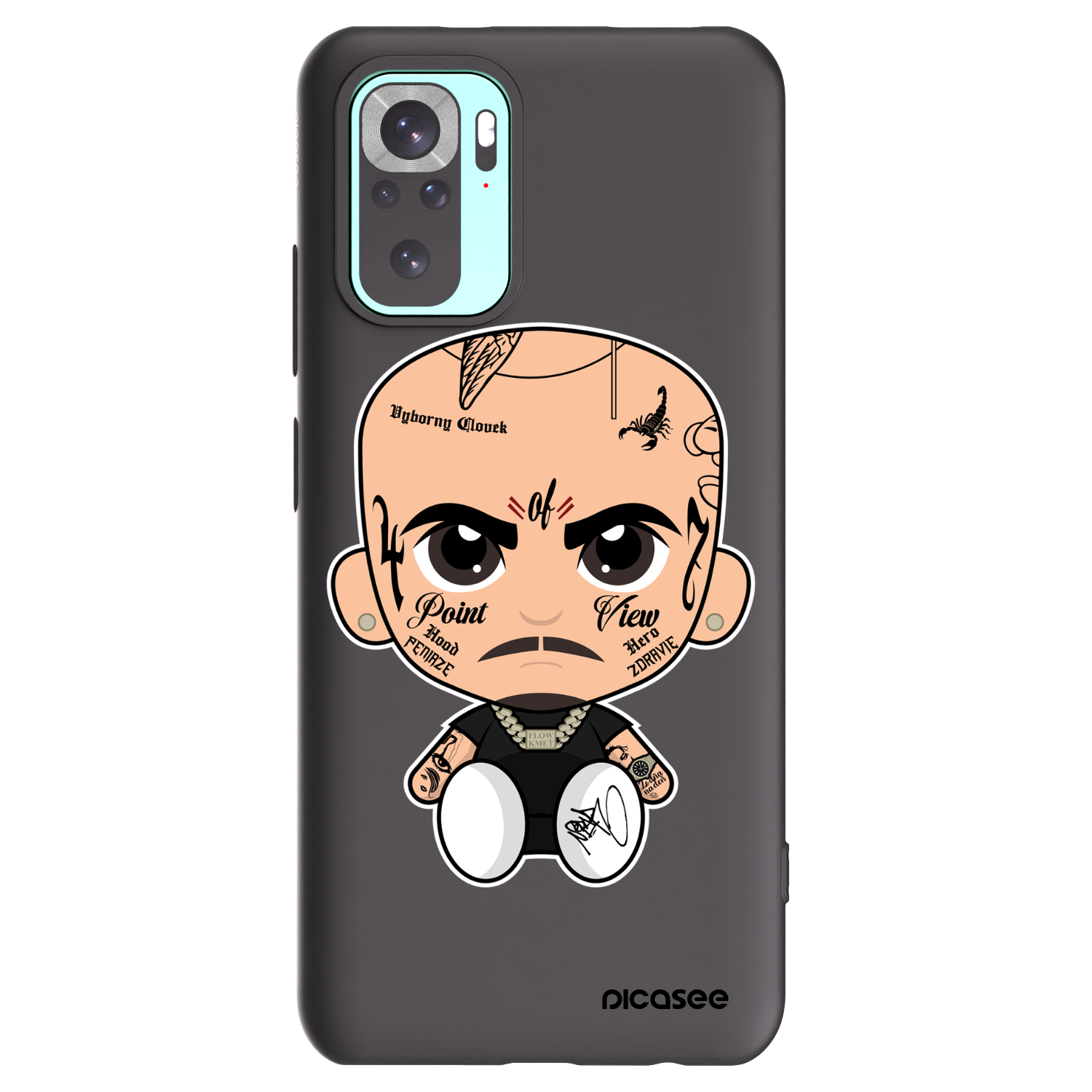 Picasee silikonový černý obal pro Xiaomi Redmi Note 10 Pro - Separ