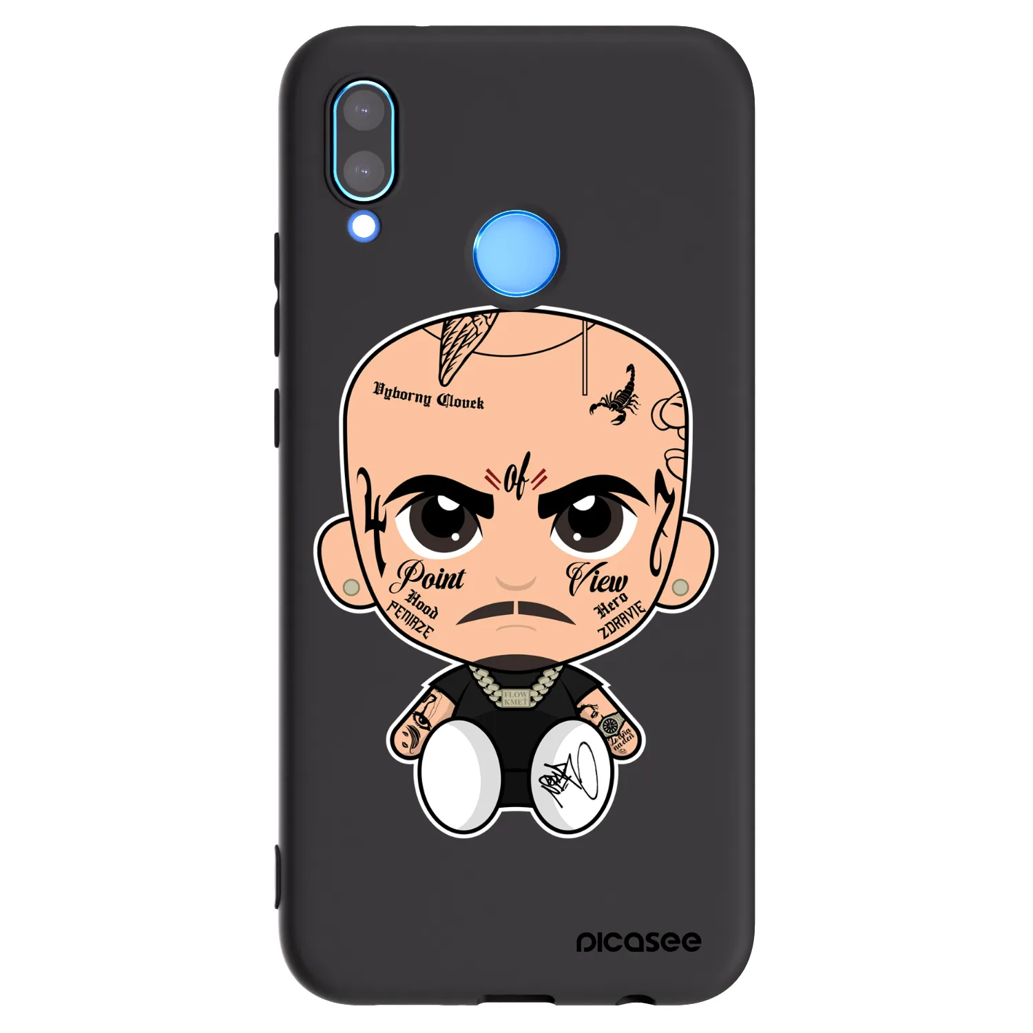 Picasee silikonový černý obal pro Huawei P20 Lite - Separ
