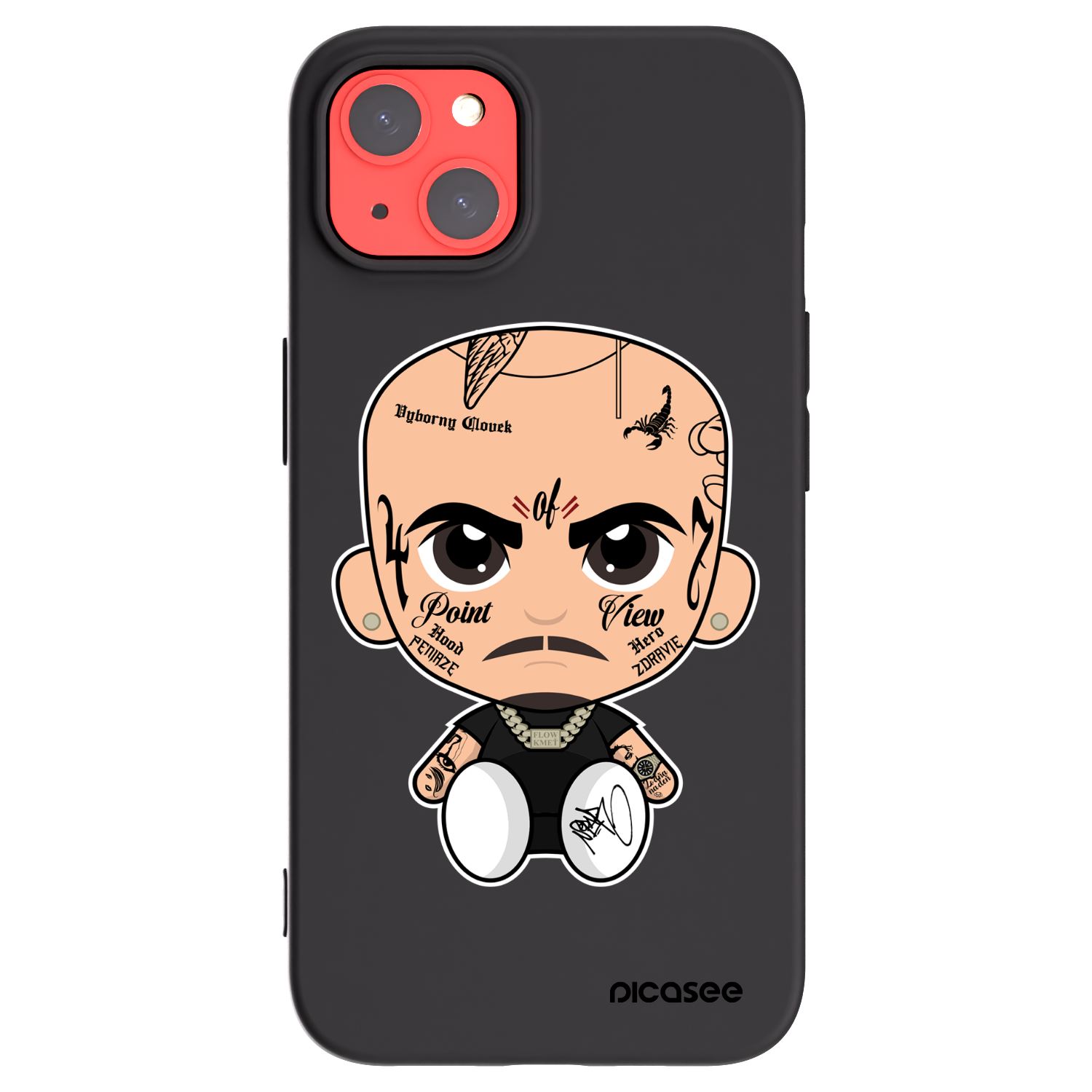 Picasee silikonový černý obal pro Apple iPhone 13 - Separ