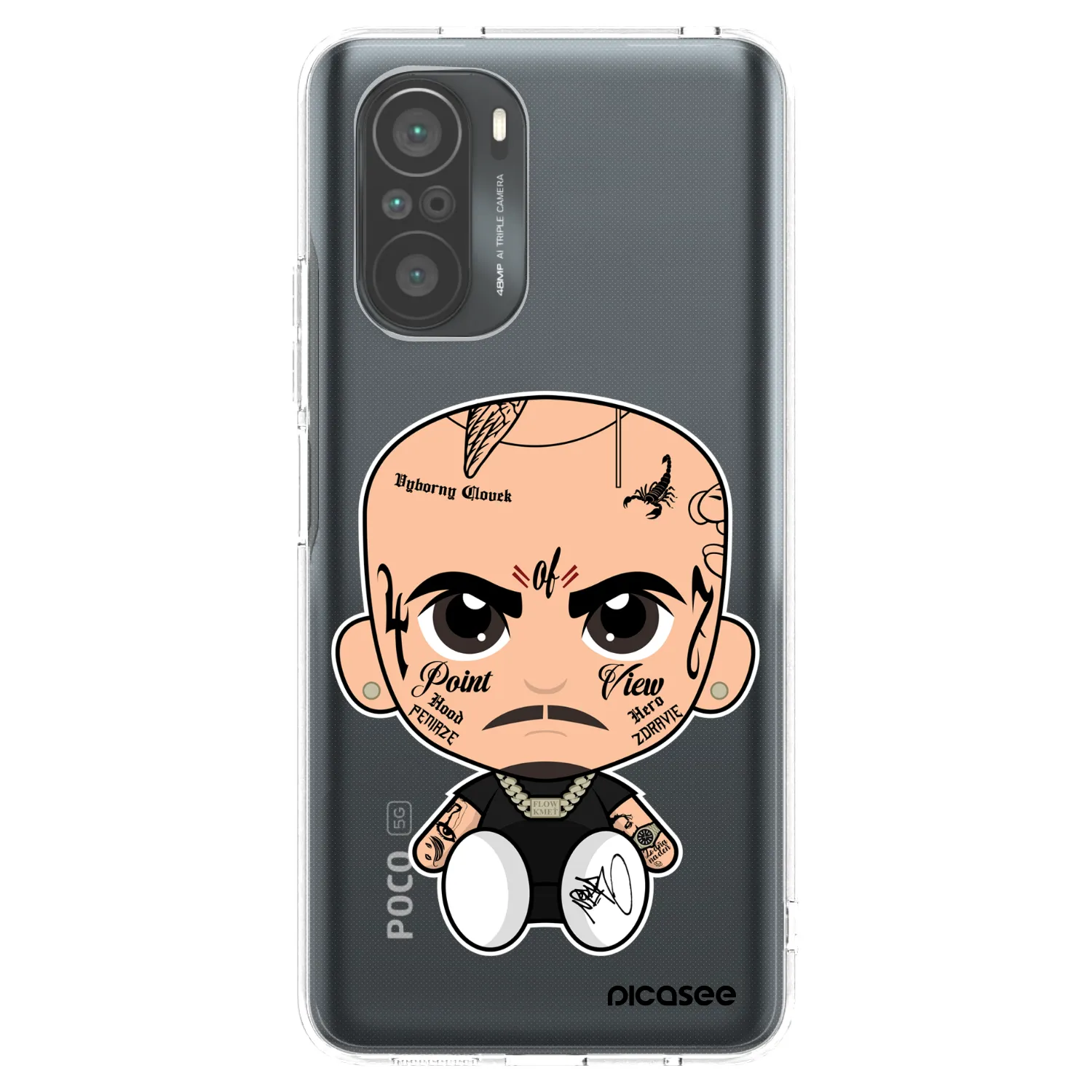 Picasee silikonový průhledný obal pro Xiaomi Poco F3 - Separ