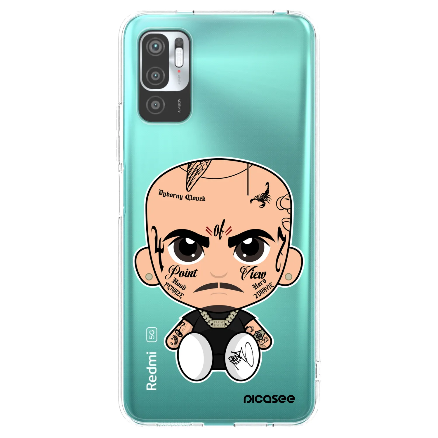 Picasee silikonový průhledný obal pro Xiaomi Redmi Note 10 5G - Separ