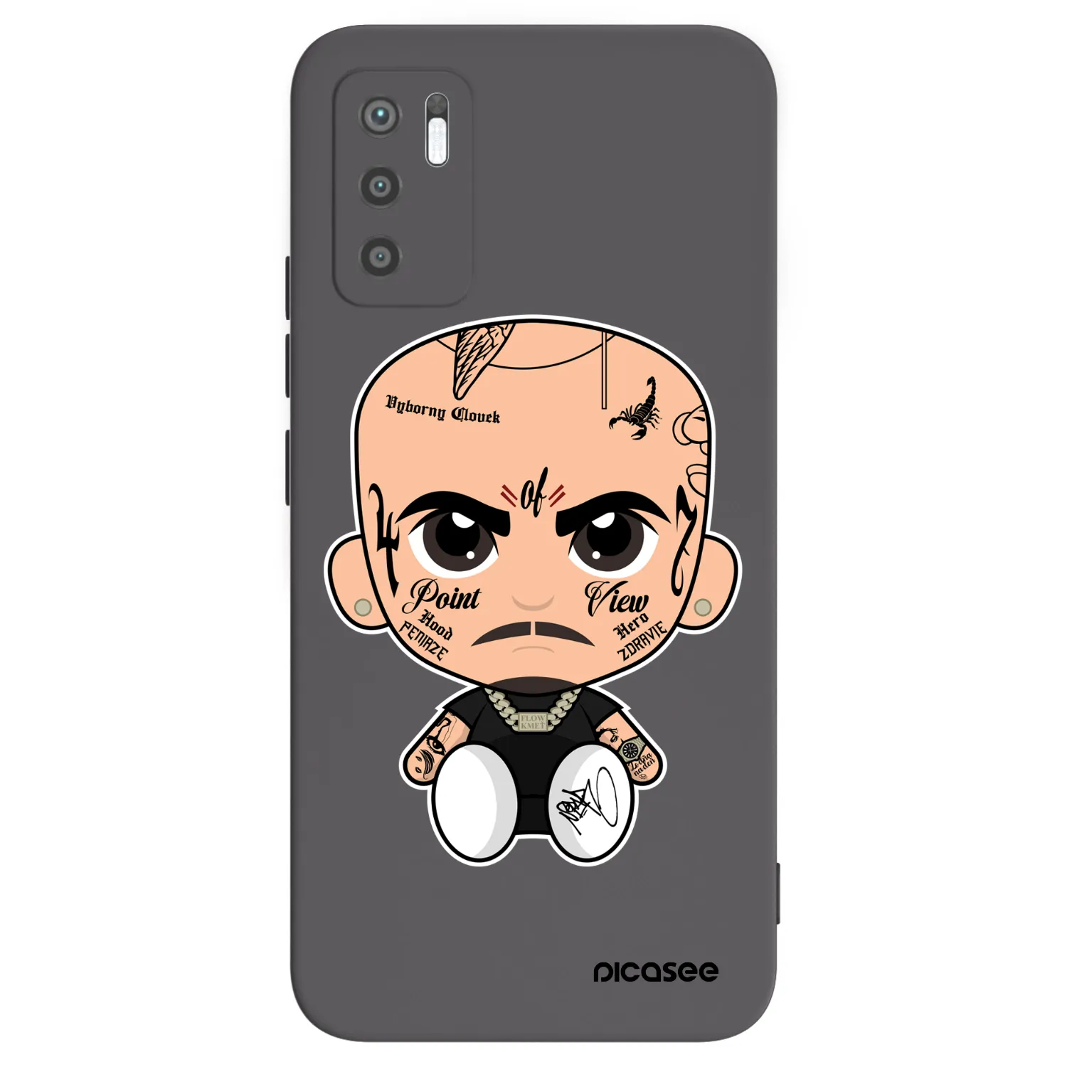 Picasee silikonový černý obal pro Xiaomi Redmi Note 10 5G - Separ