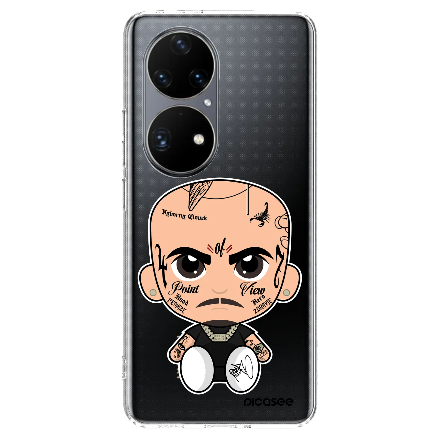 Picasee silikonový průhledný obal pro Huawei P50 - Separ