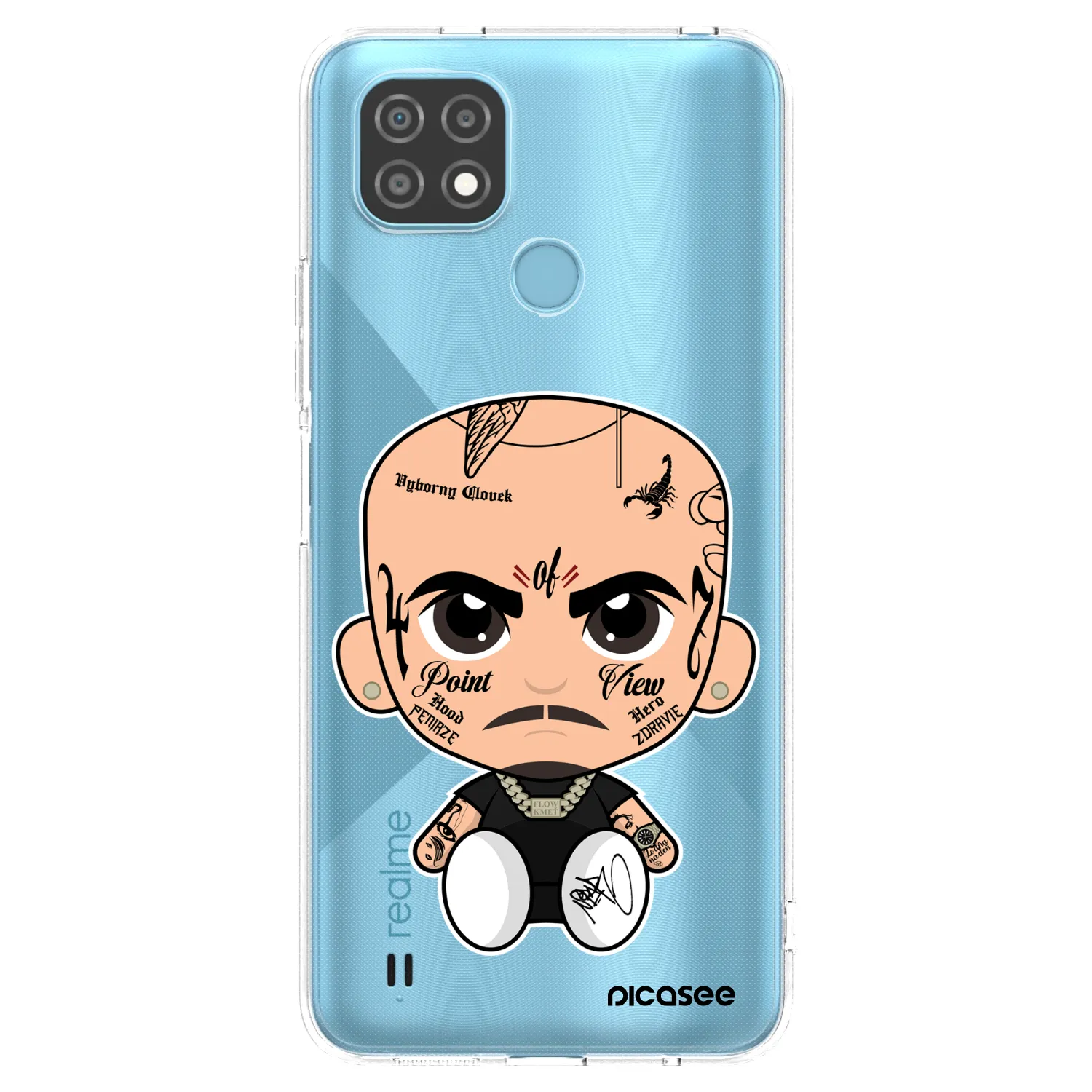 Picasee silikonový průhledný obal pro Realme C21 - Separ