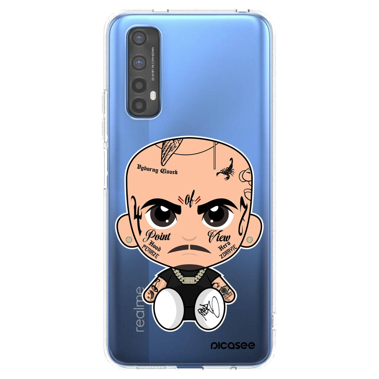 Picasee silikonový průhledný obal pro Realme 7 - Separ