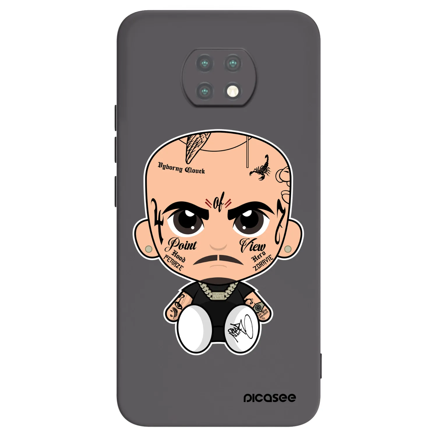 Picasee silikonový černý obal pro Xiaomi Redmi Note 9T - Separ