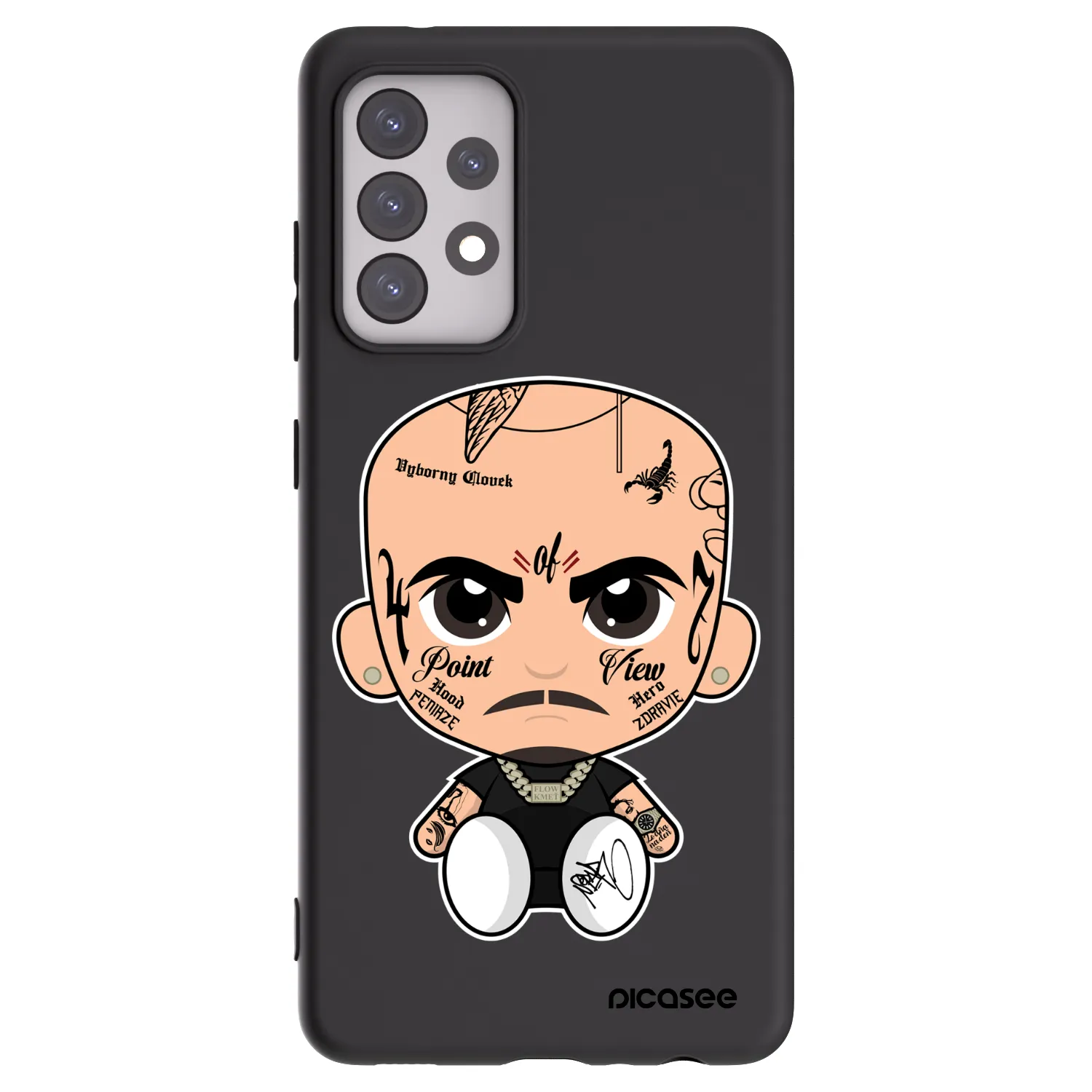Picasee silikonový černý obal pro Samsung Galaxy A52s 5G A528B - Separ