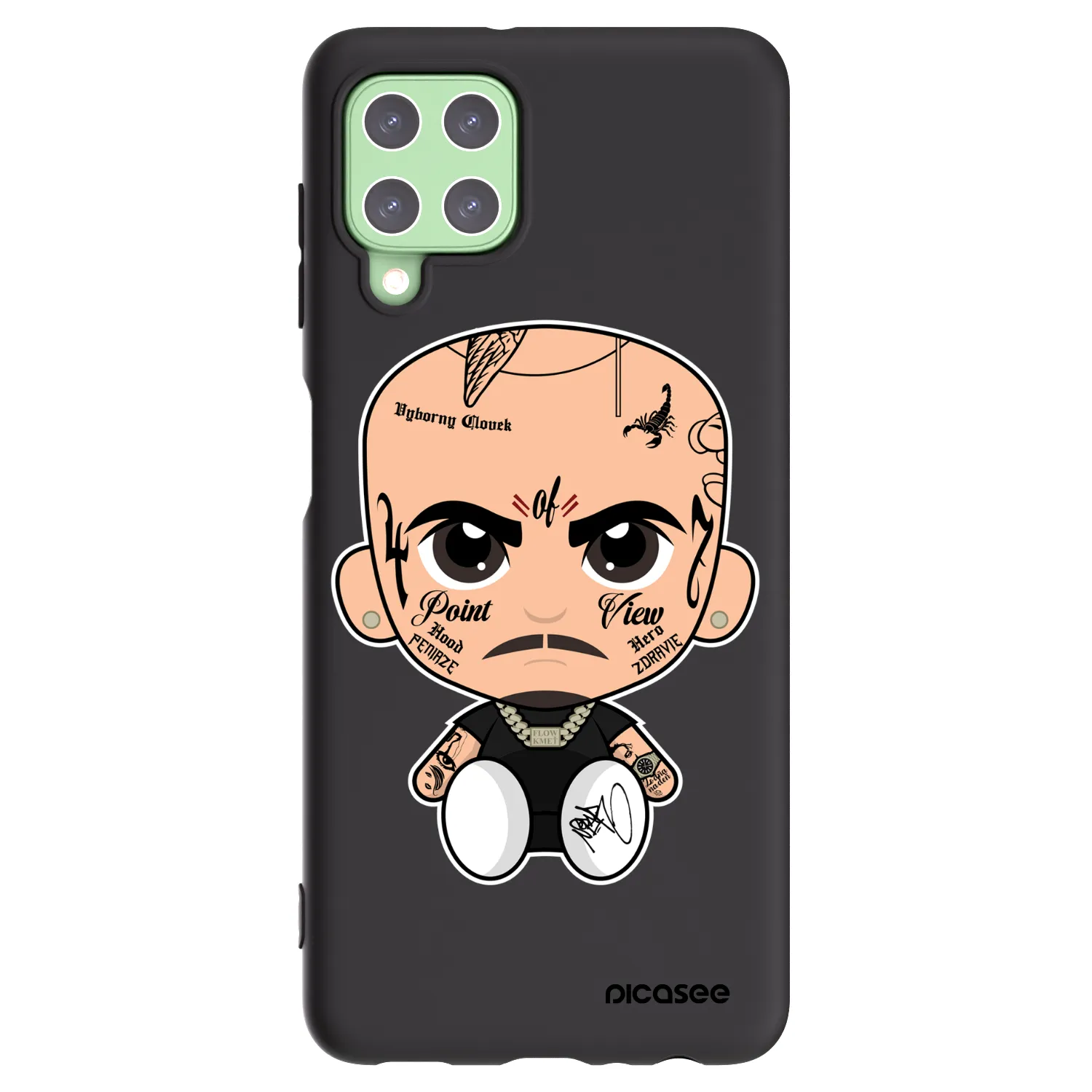 Picasee silikonový černý obal pro Samsung Galaxy A22 A225F 4G - Separ