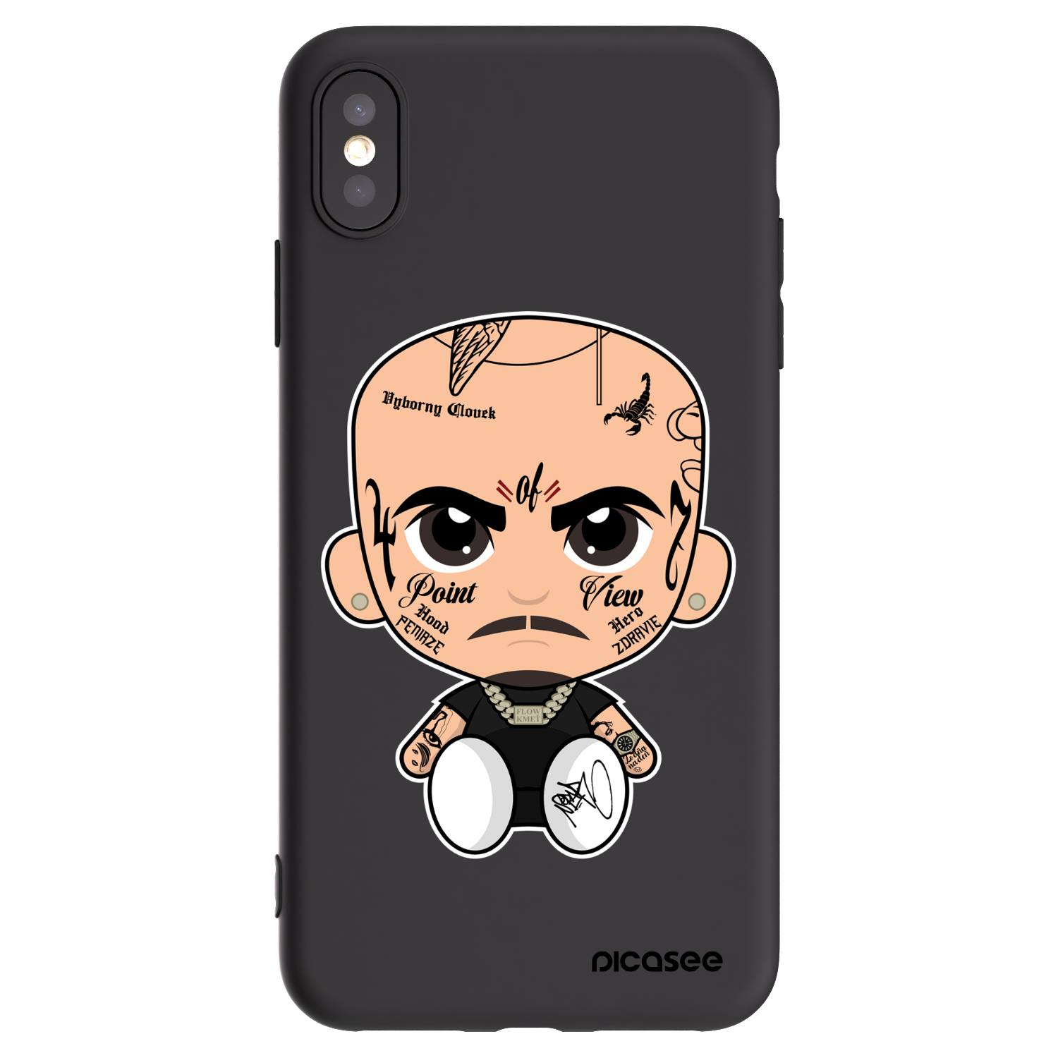 Picasee silikonový černý obal pro Apple iPhone XS Max - Separ