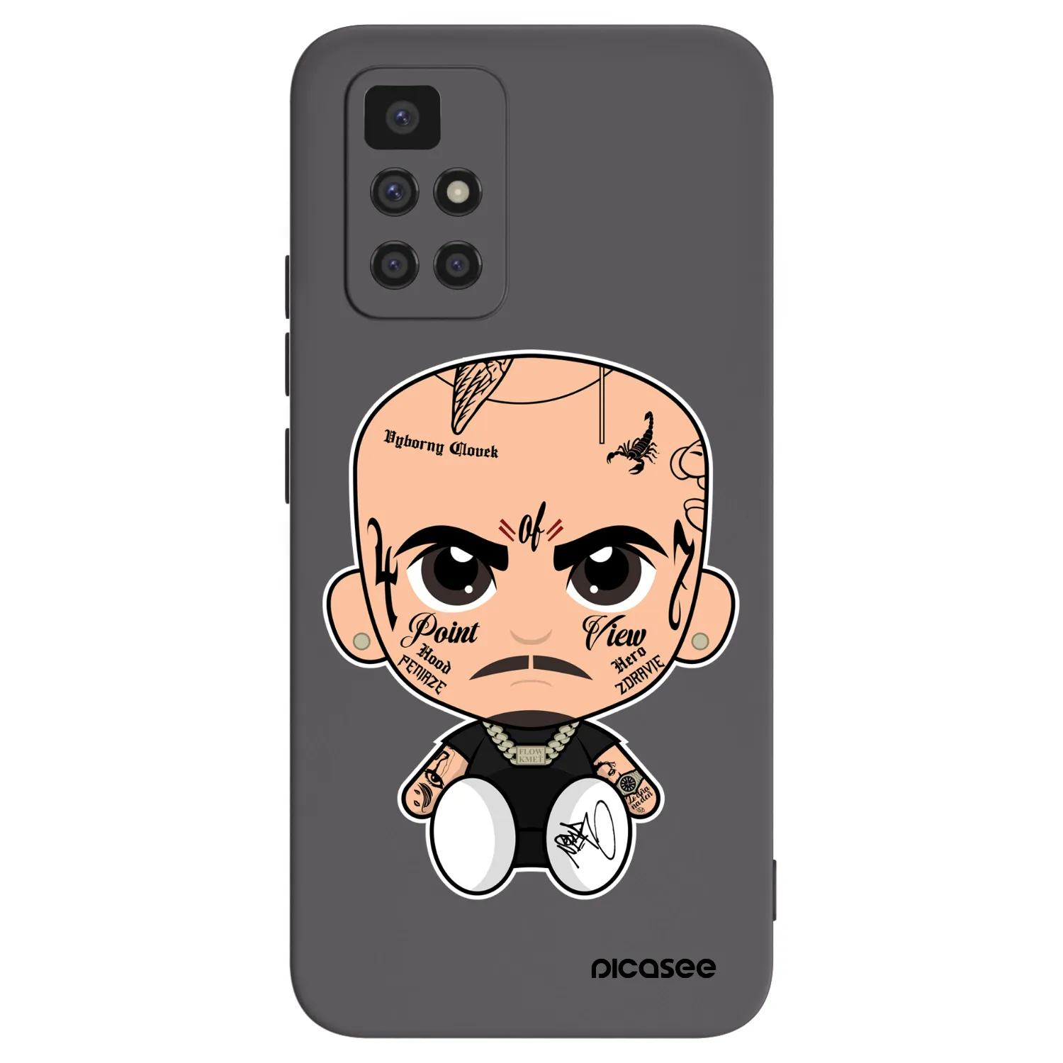 Picasee silikonový černý obal pro Xiaomi Redmi 10 - Separ