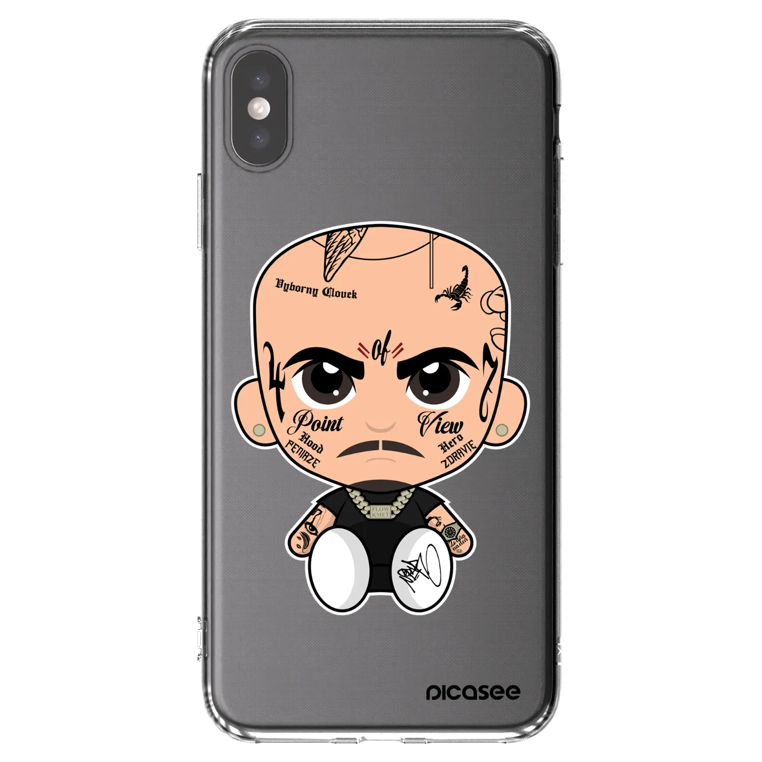 Picasee silikonový průhledný obal pro Apple iPhone XS Max - Separ