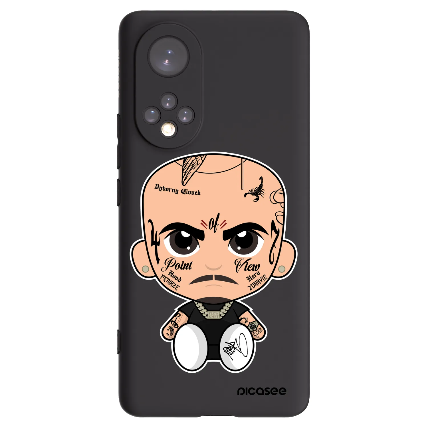 Picasee silikonový černý obal pro Huawei Nova 9 - Separ