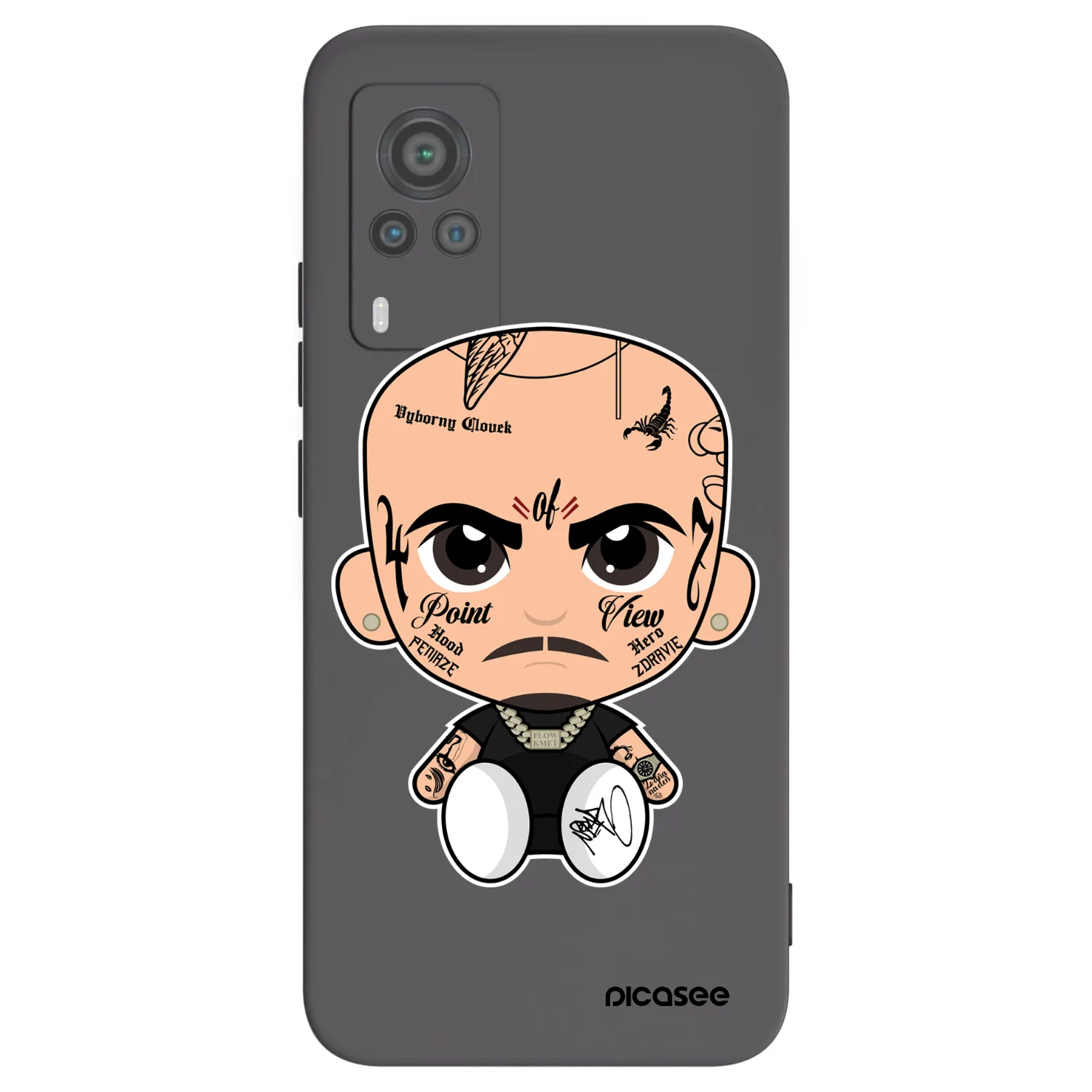 Picasee silikonový černý obal pro Vivo X60 Pro 5G - Separ