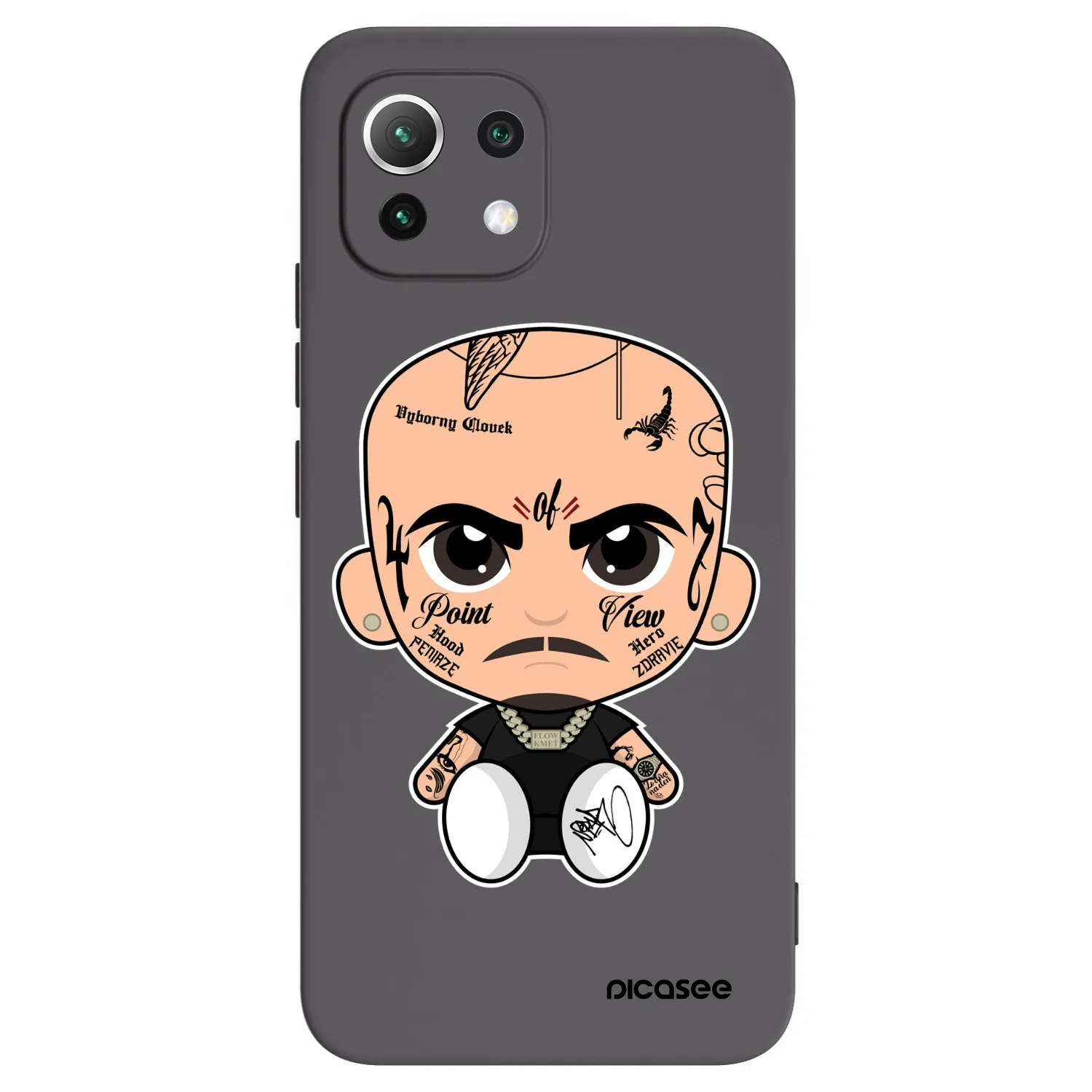 Picasee silikonový černý obal pro Xiaomi 11 Lite 5G NE - Separ