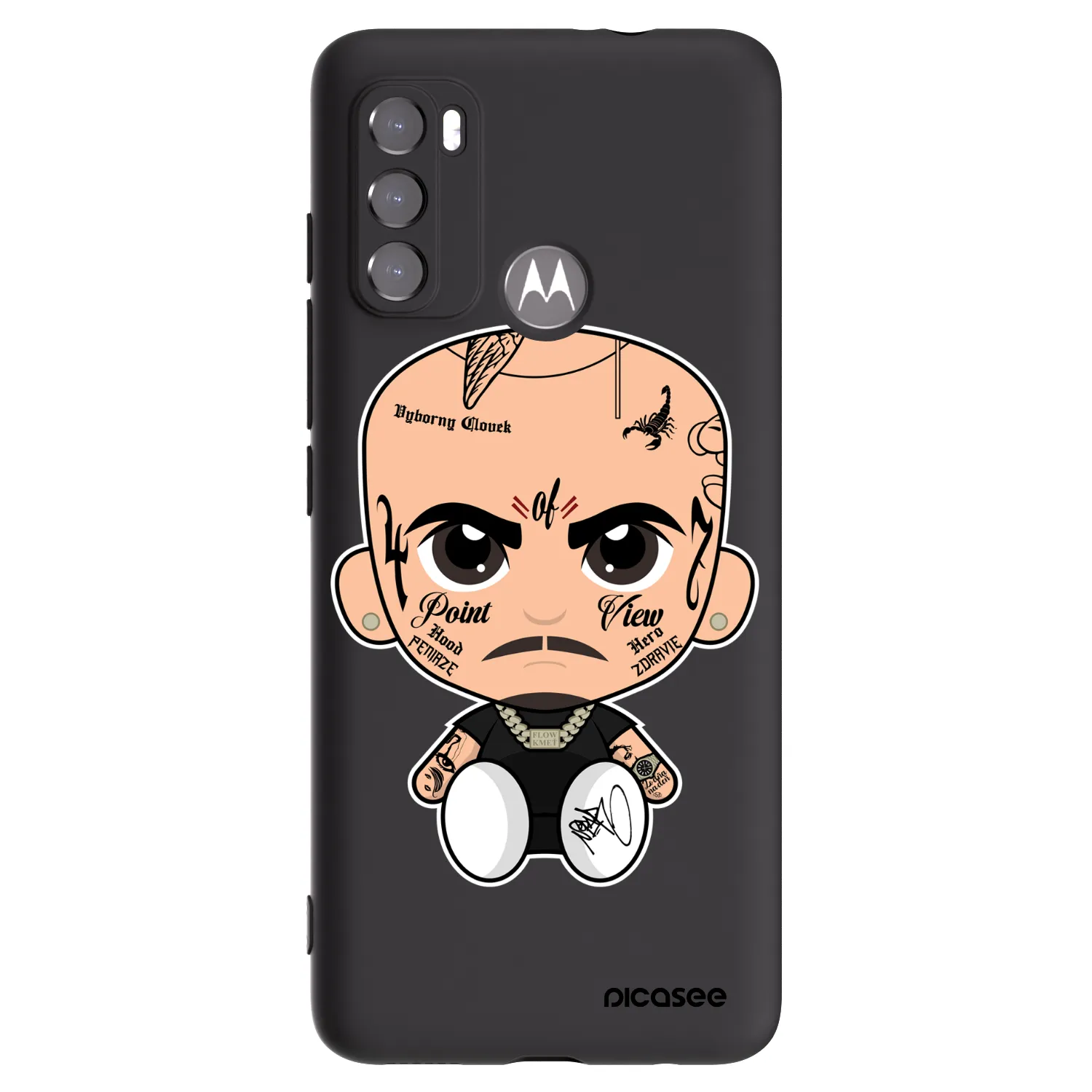 Picasee silikonový černý obal pro Motorola Moto G60 - Separ