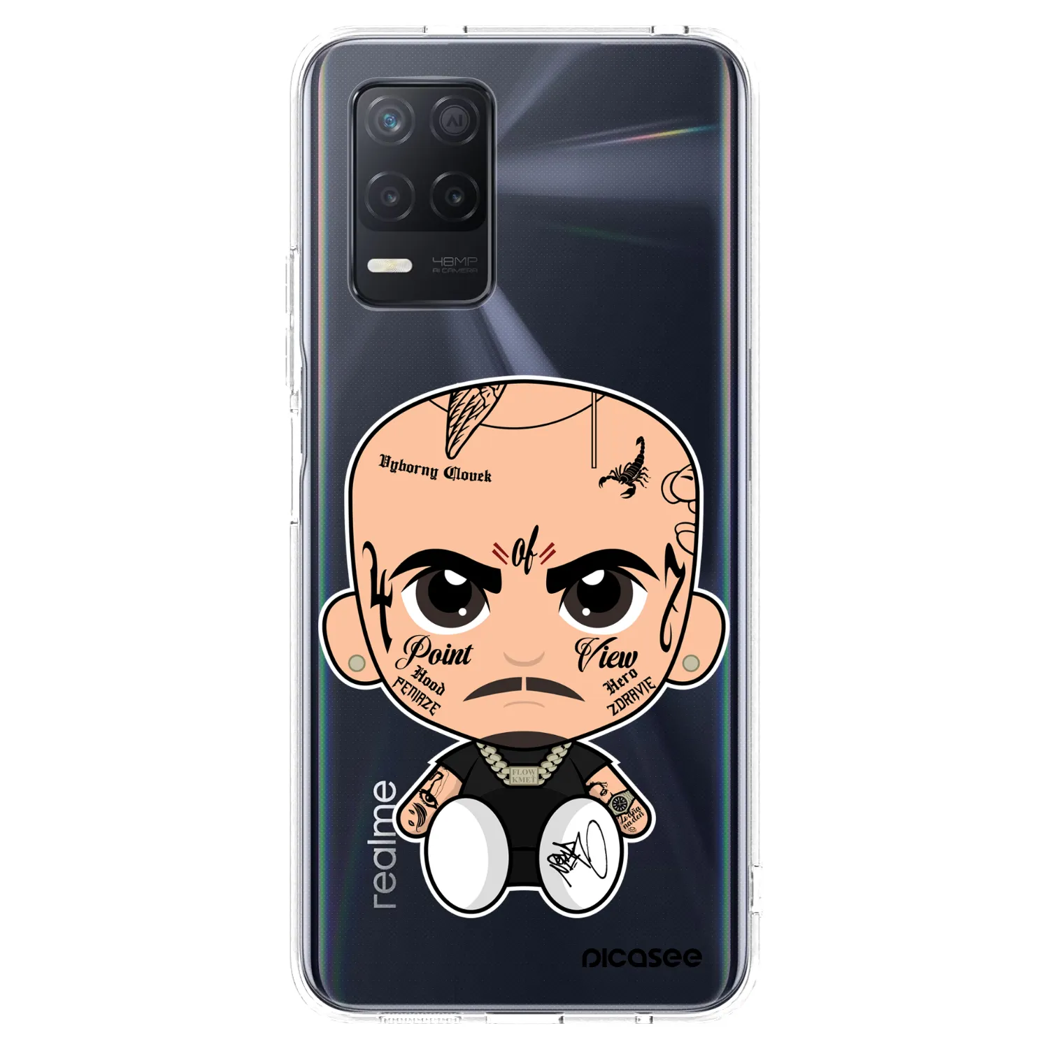Picasee silikonový průhledný obal pro Realme 8 5G - Separ
