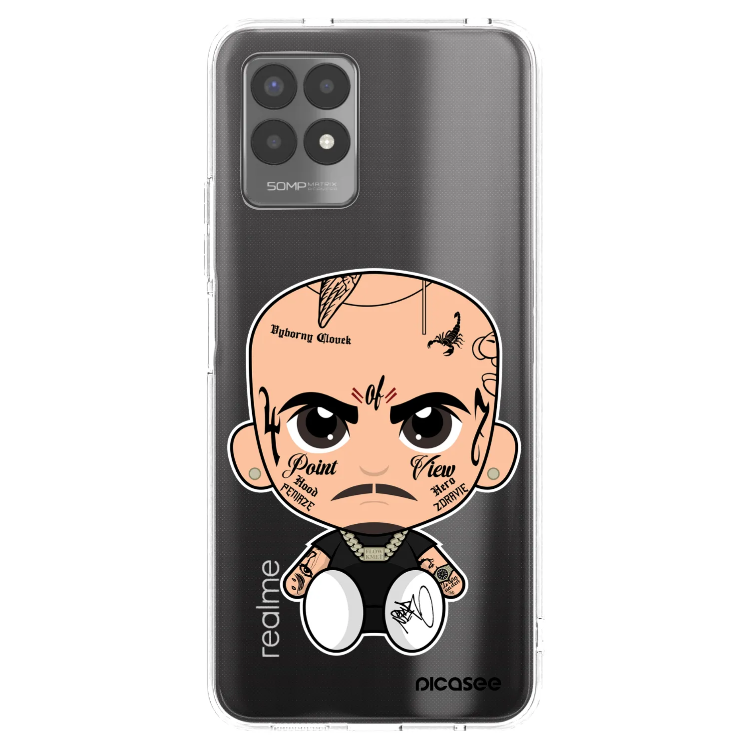 Picasee silikonový průhledný obal pro Realme 8i - Separ