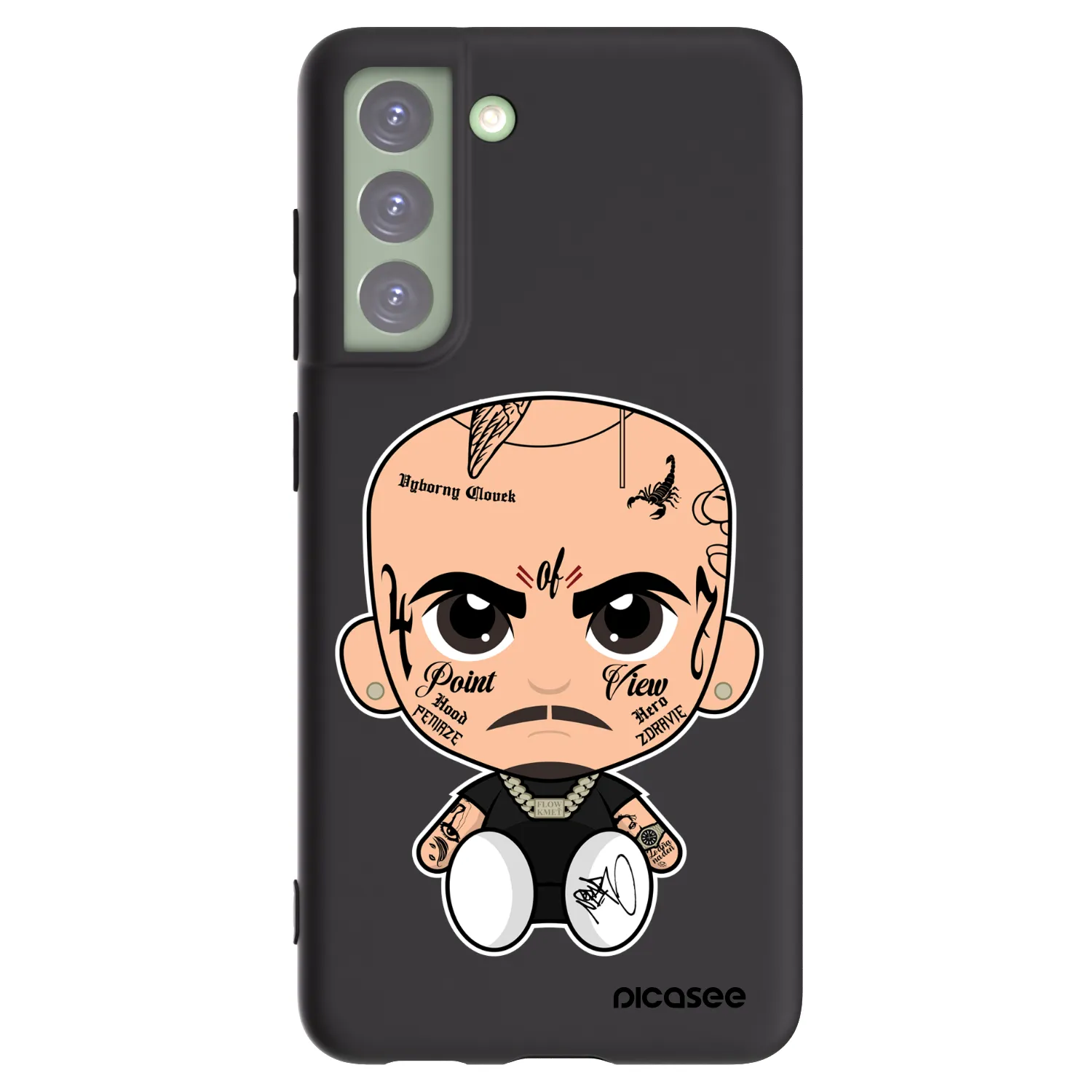 Picasee silikonový černý obal pro Samsung Galaxy S21 FE 5G - Separ