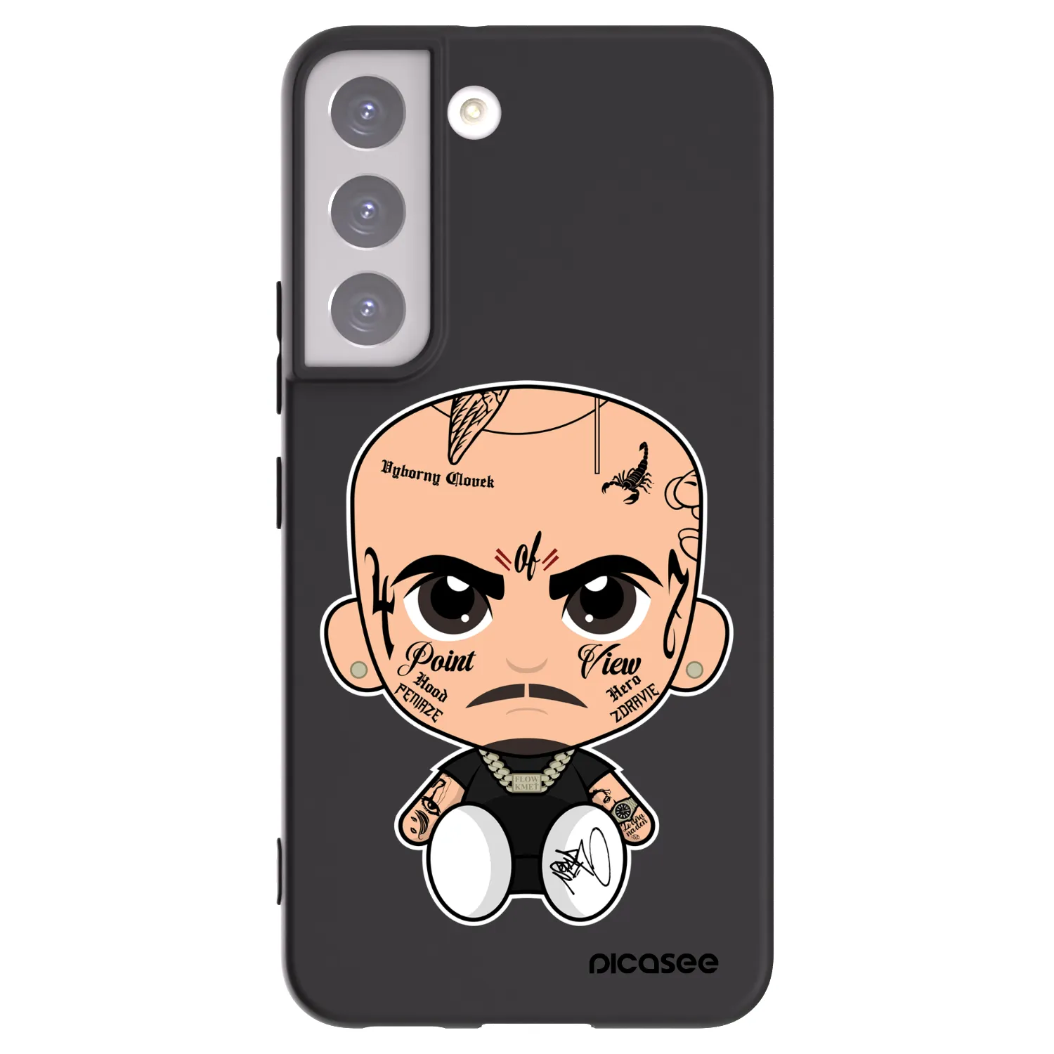 Picasee silikonový černý obal pro Samsung Galaxy S22 5G - Separ