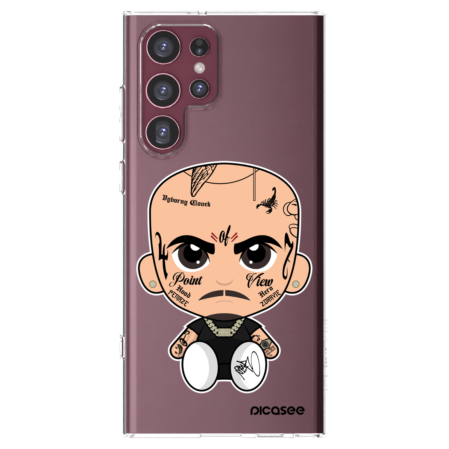 Picasee silikonový průhledný obal pro Samsung Galaxy S22 Ultra 5G - Separ