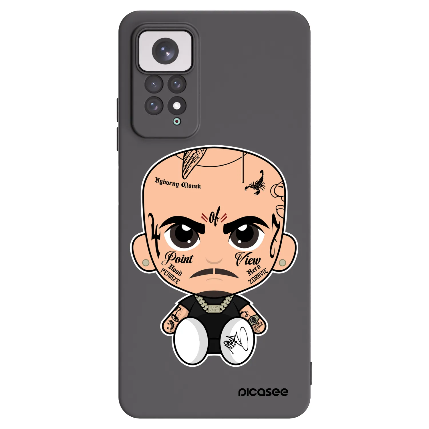 Picasee silikonový černý obal pro Xiaomi Redmi Note 11 - Separ