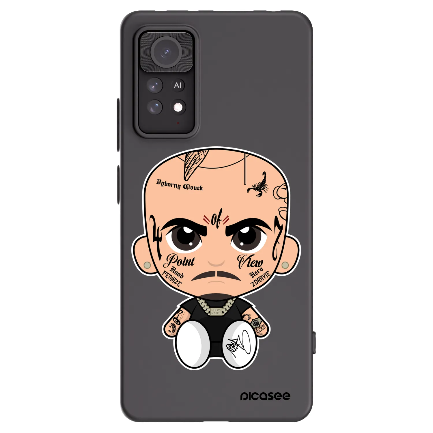 Picasee silikonový černý obal pro Xiaomi Redmi Note 11 Pro - Separ