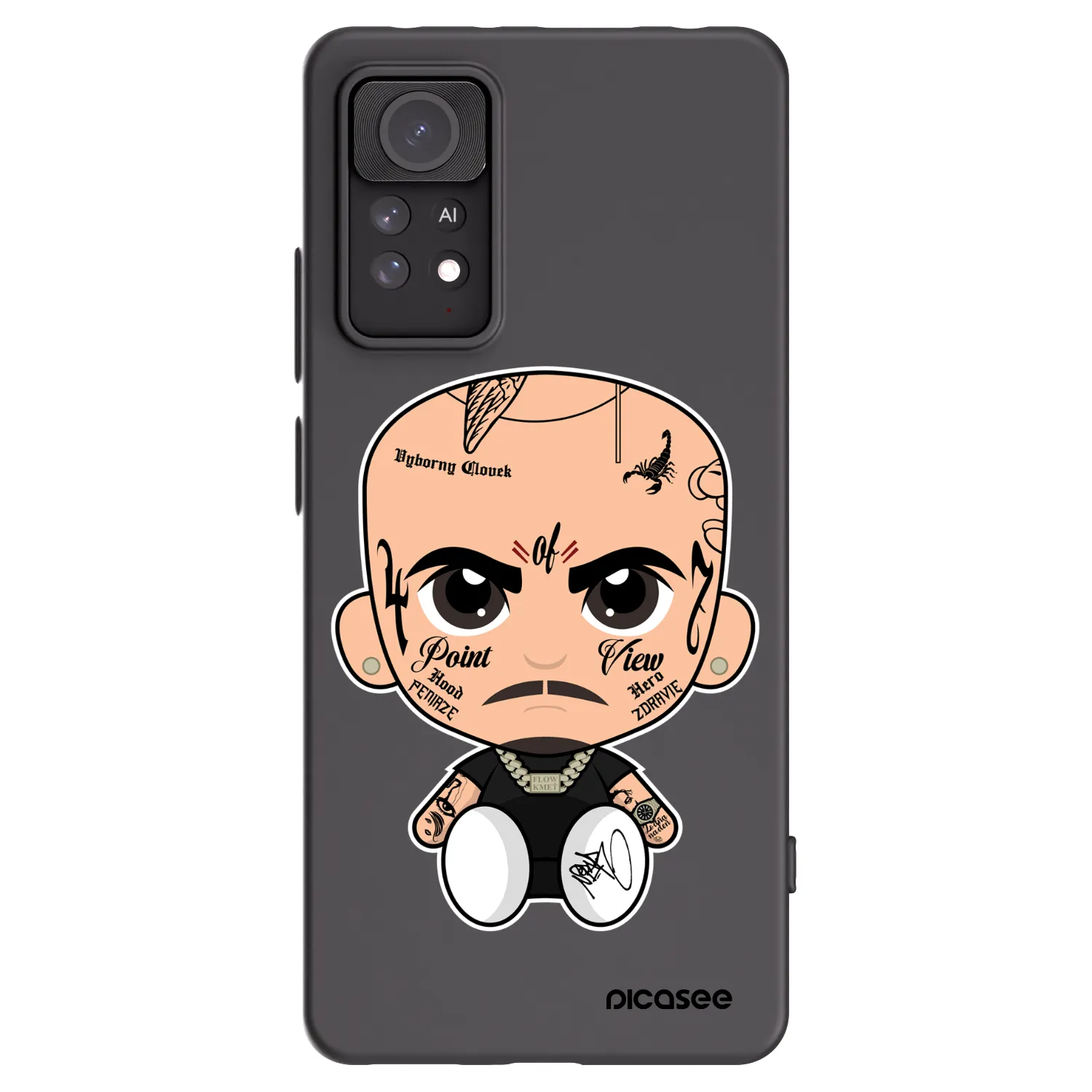 Picasee silikonový černý obal pro Xiaomi Redmi Note 11 Pro 5G - Separ