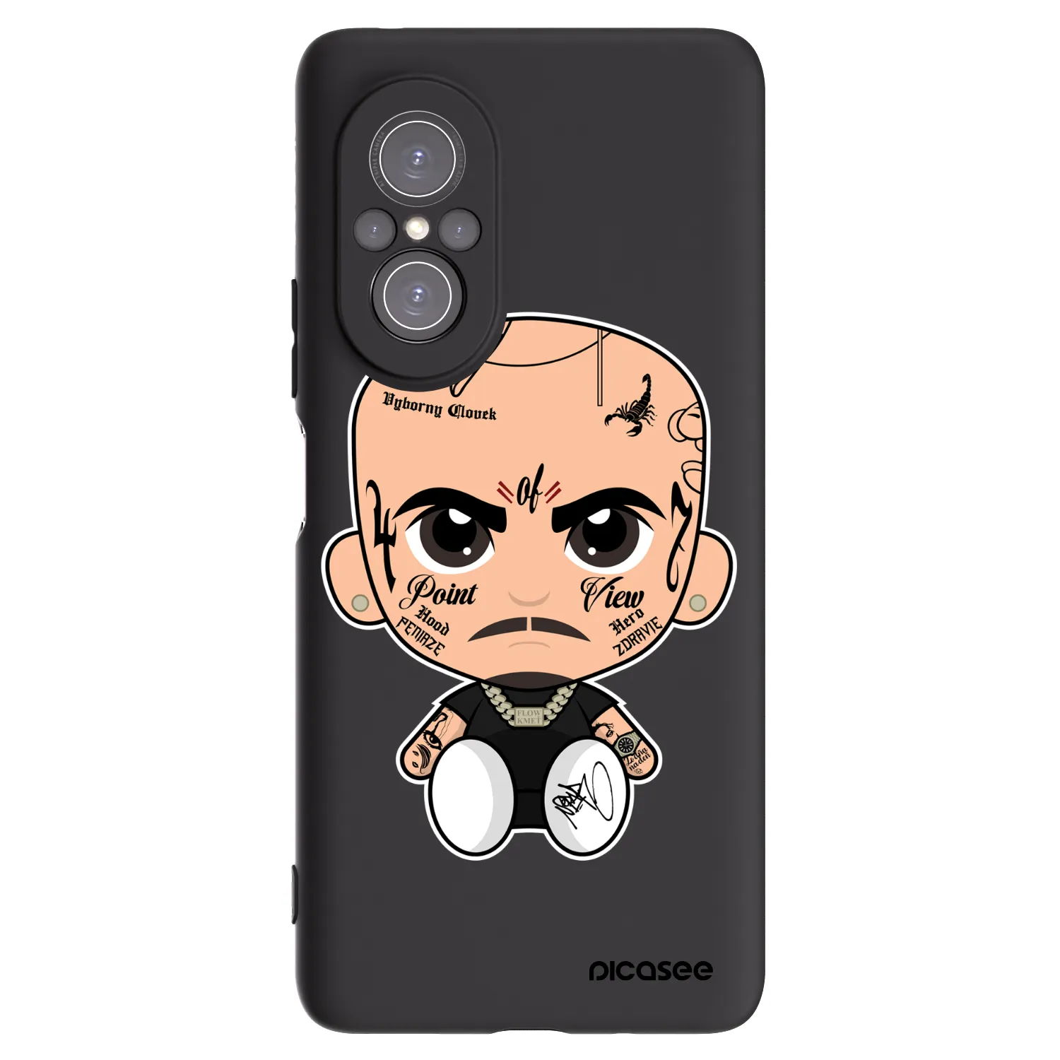 Picasee silikonový černý obal pro Huawei Nova 9 SE - Separ