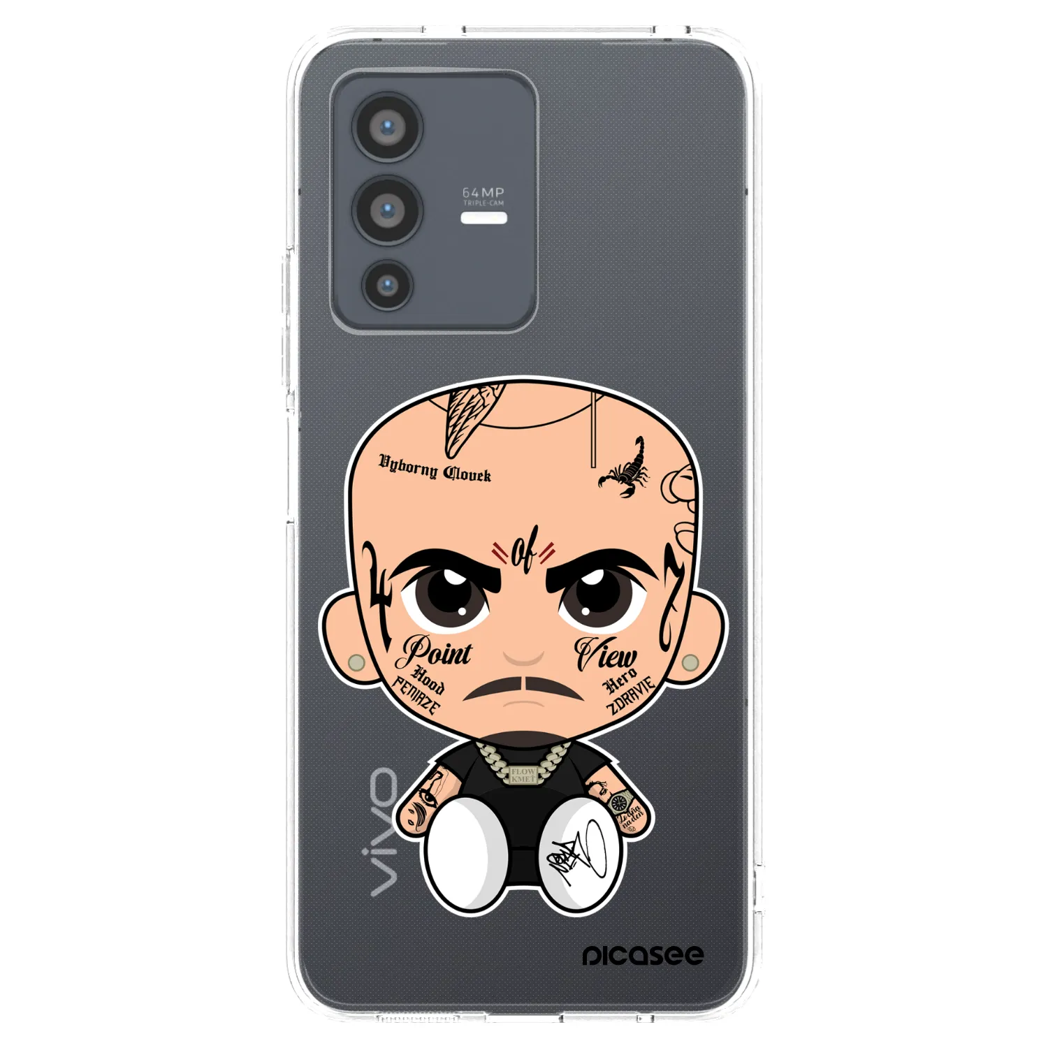 Picasee silikonový průhledný obal pro Vivo V23 5G - Separ