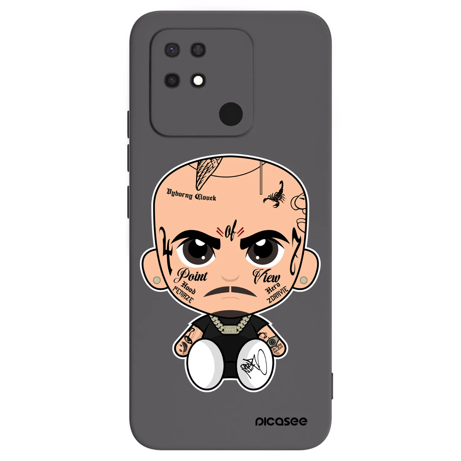 Picasee silikonový černý obal pro Xiaomi Redmi 10C - Separ