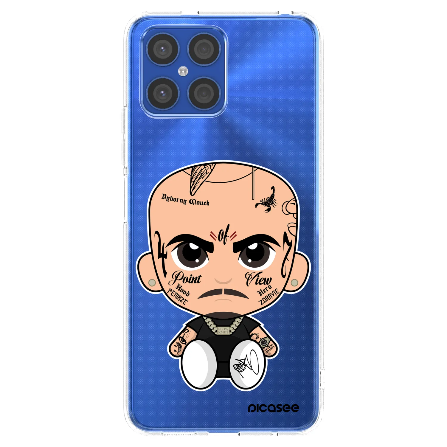 Picasee silikonový průhledný obal pro Honor X8 4G - Separ