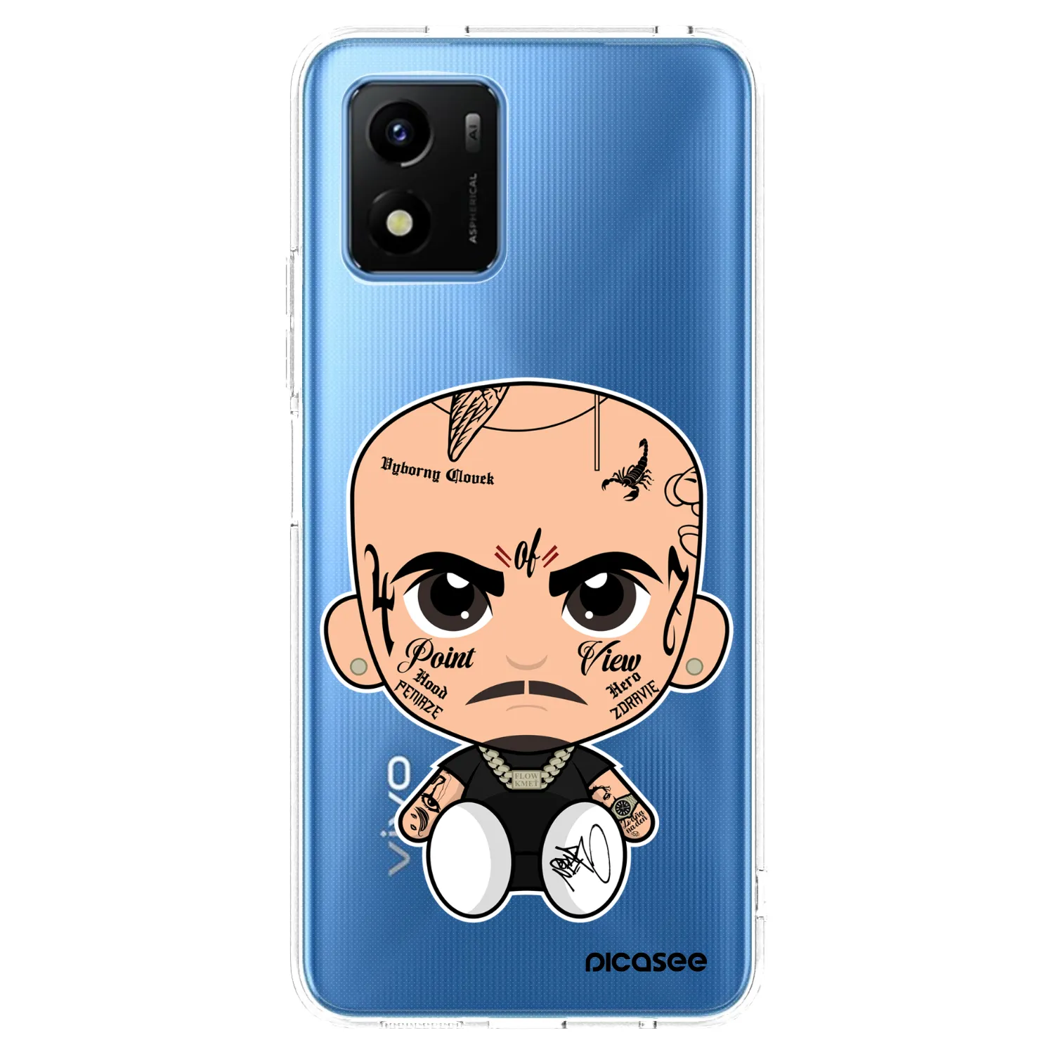 Picasee silikonový průhledný obal pro Vivo Y01 - Separ