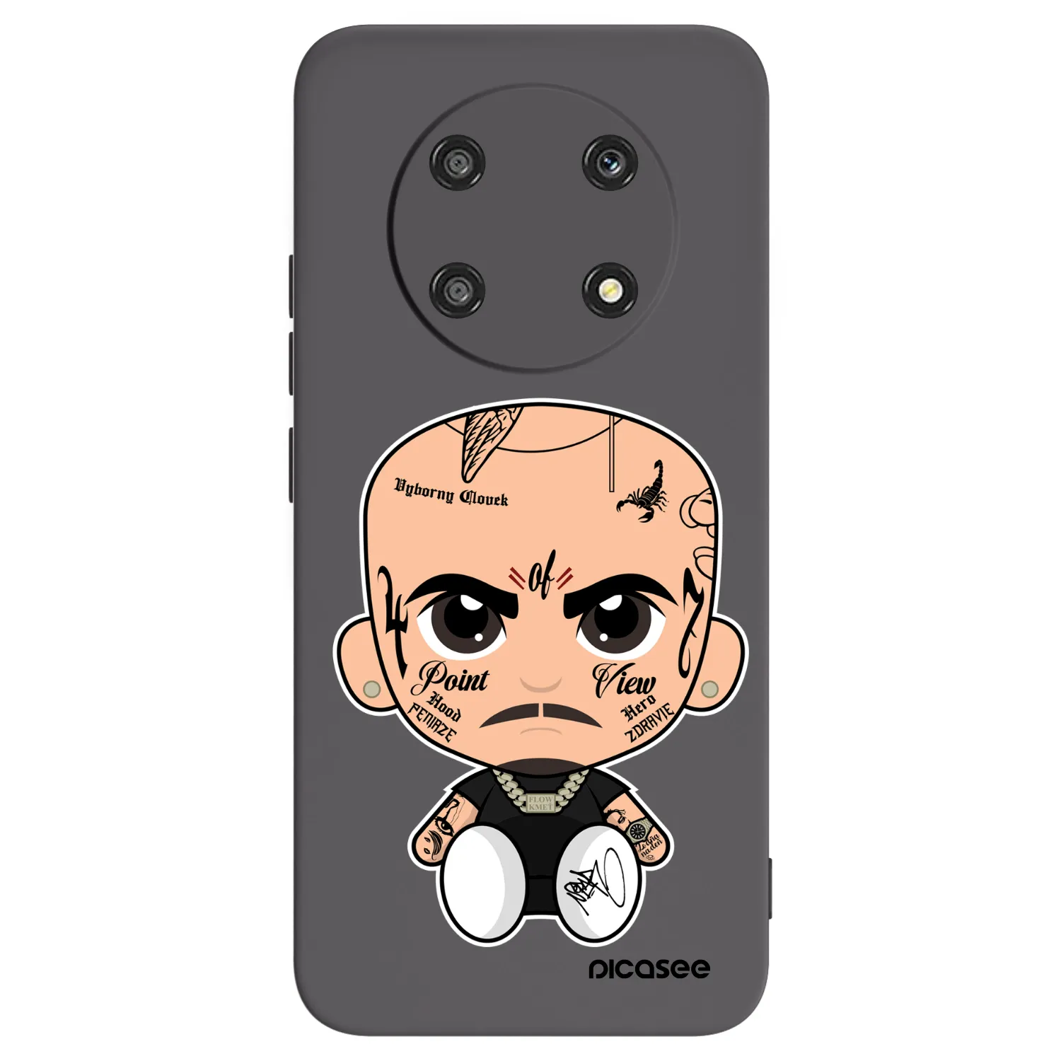 Picasee silikonový černý obal pro Honor Magic4 Lite 5G - Separ