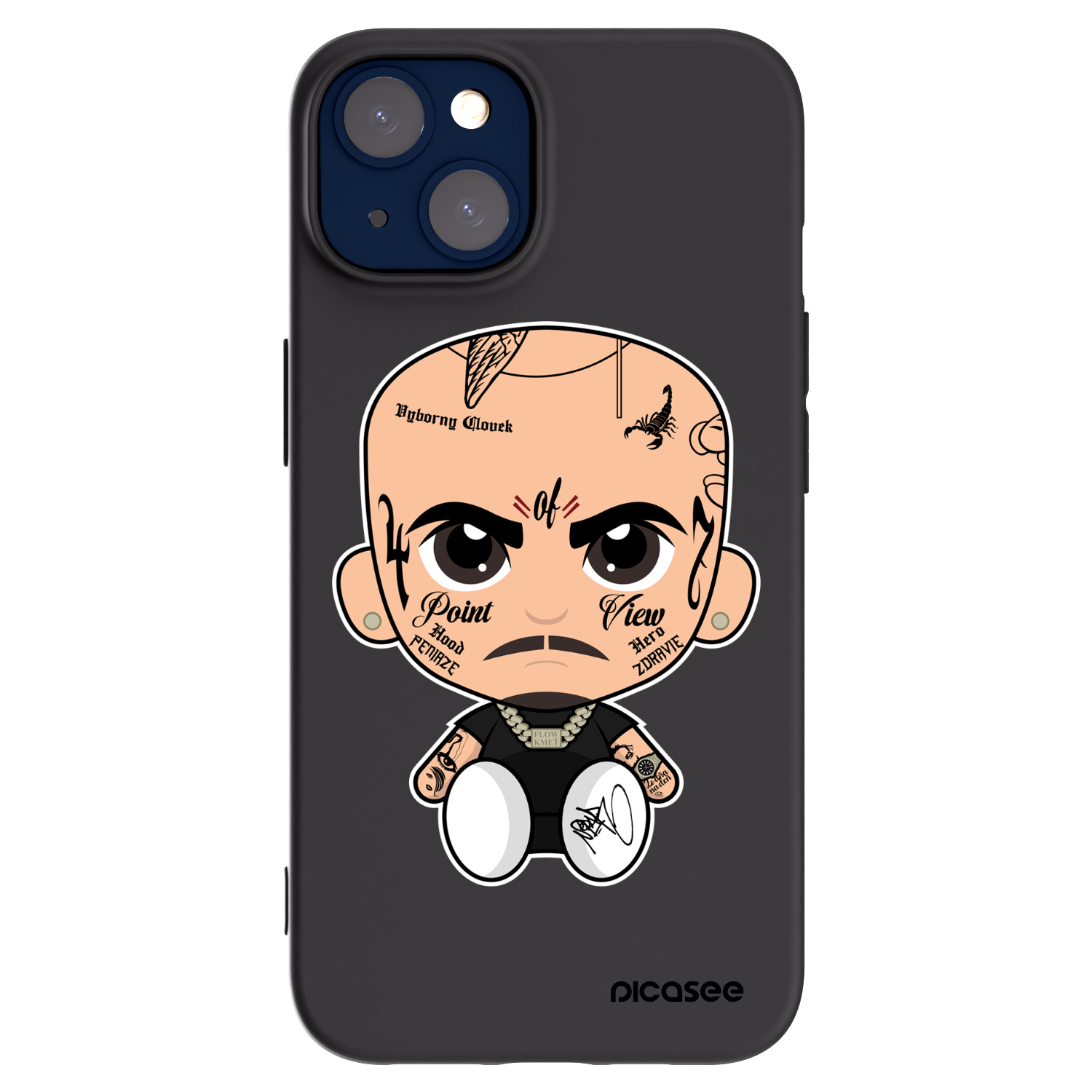 Picasee silikonový černý obal pro Apple iPhone 14 - Separ