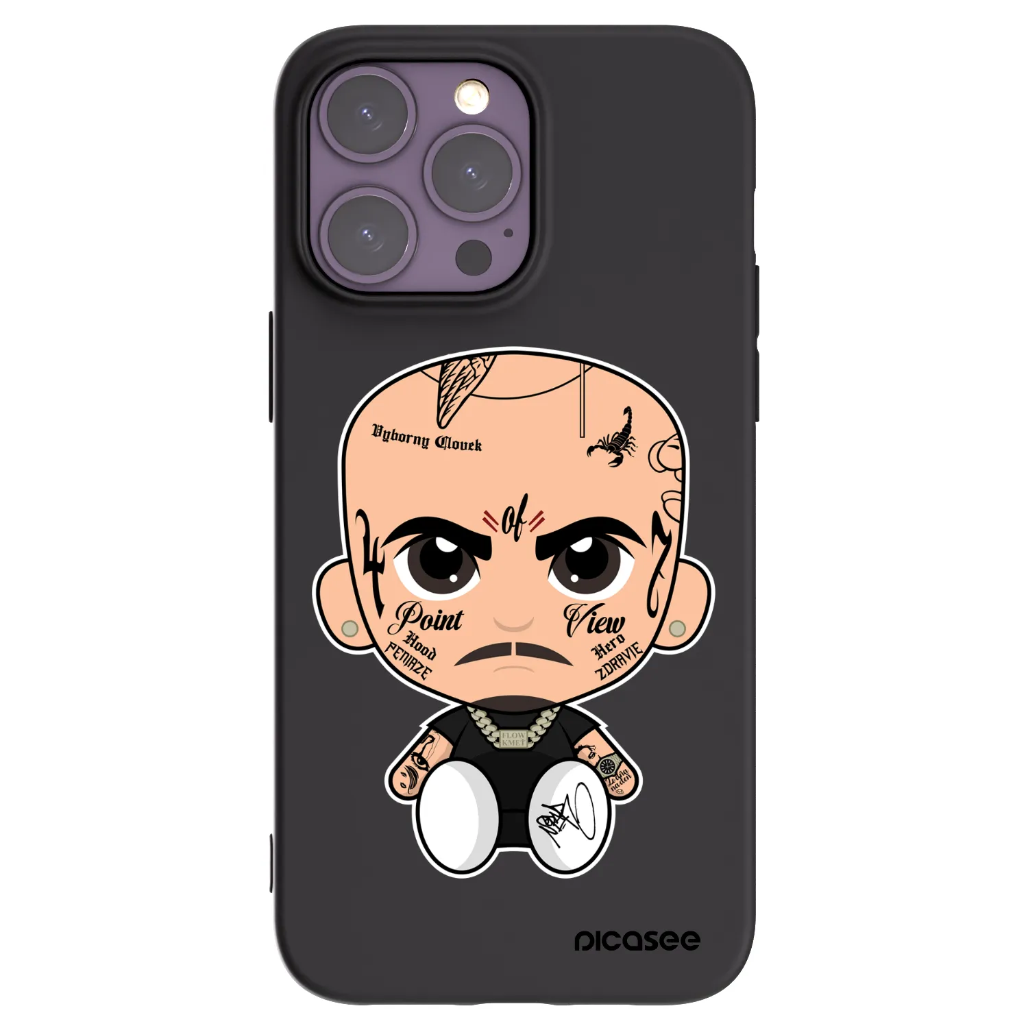 Picasee silikonový černý obal pro Apple iPhone 14 Pro Max - Separ