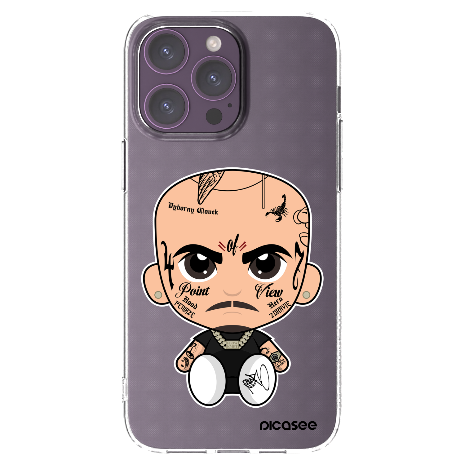 Picasee silikonový průhledný obal pro Apple iPhone 14 Pro Max - Separ