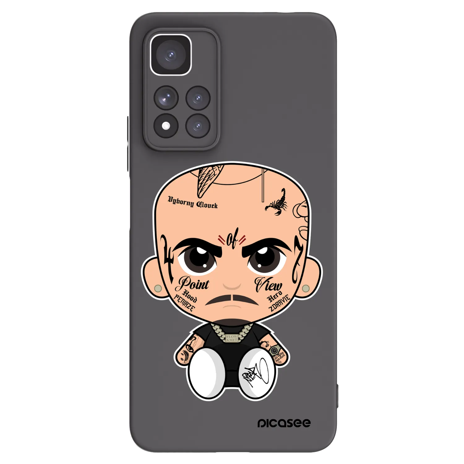 Picasee silikonový černý obal pro Xiaomi Redmi Note 11 Pro+ 5G - Separ