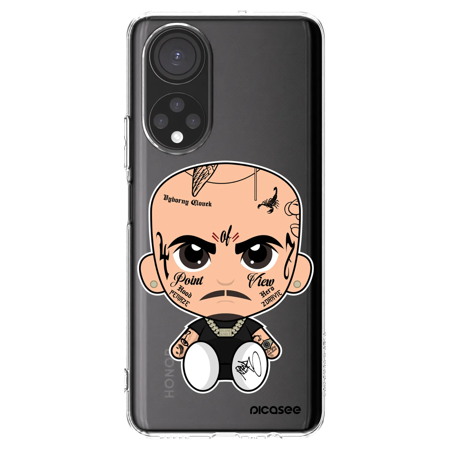 Picasee silikonový průhledný obal pro Honor X7 - Separ