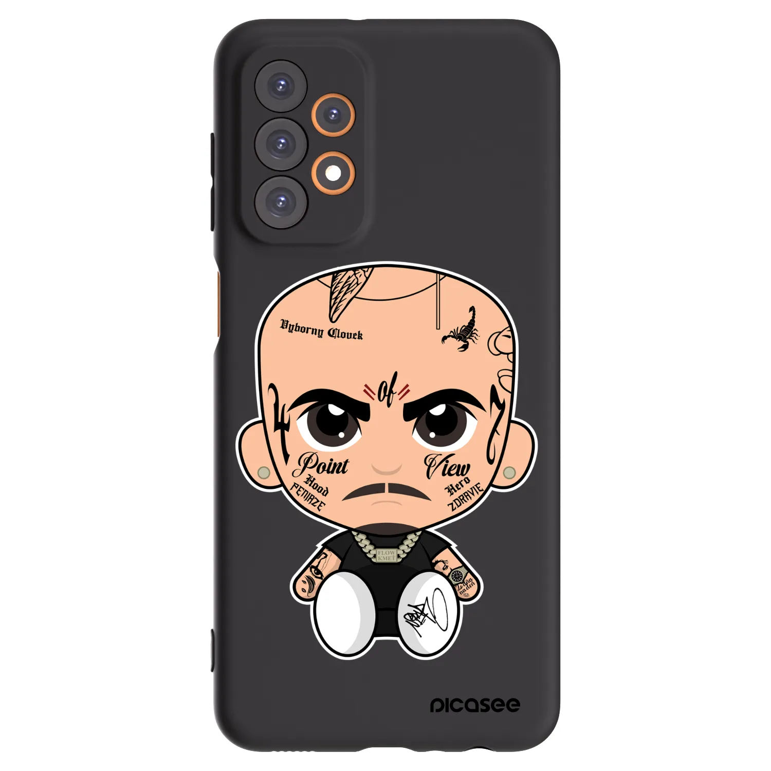 Picasee silikonový černý obal pro Samsung Galaxy A23 A235F 4G - Separ