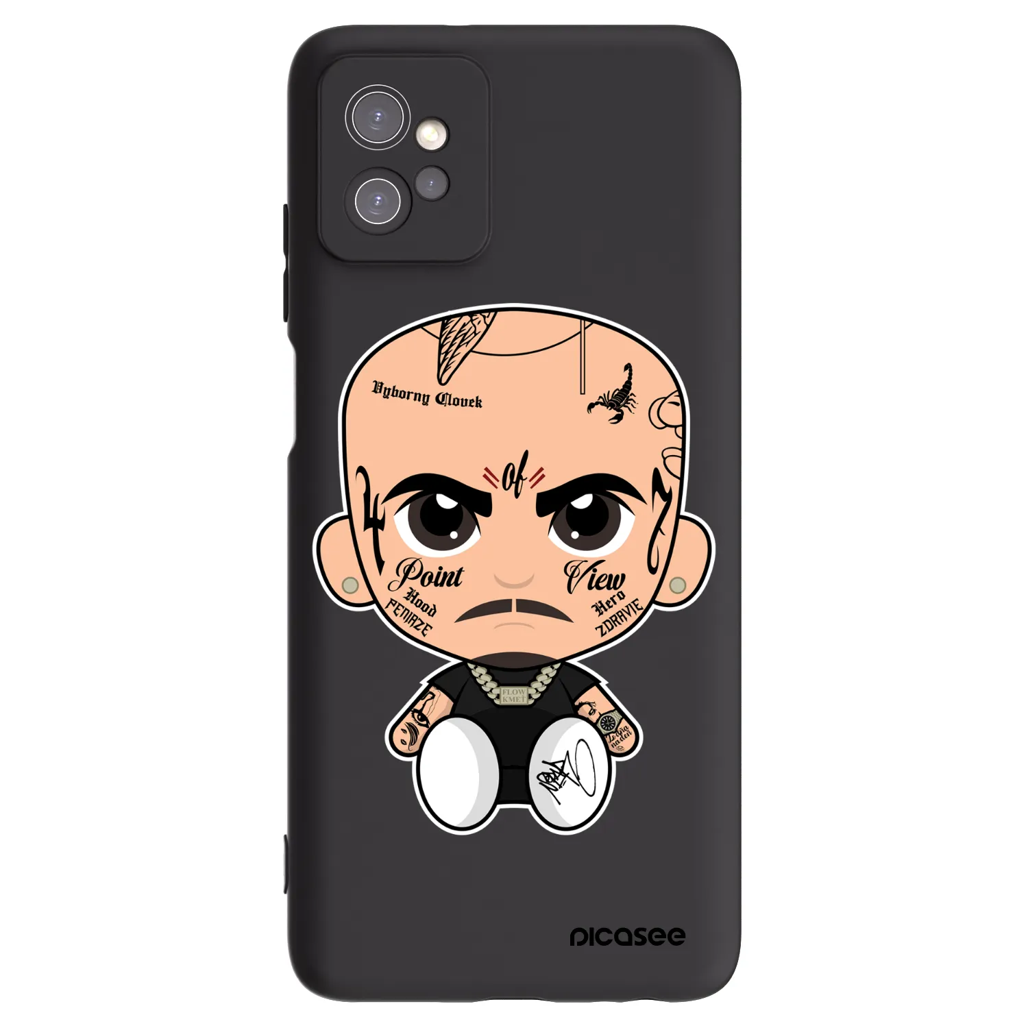 Picasee silikonový černý obal pro Motorola Moto G32 - Separ