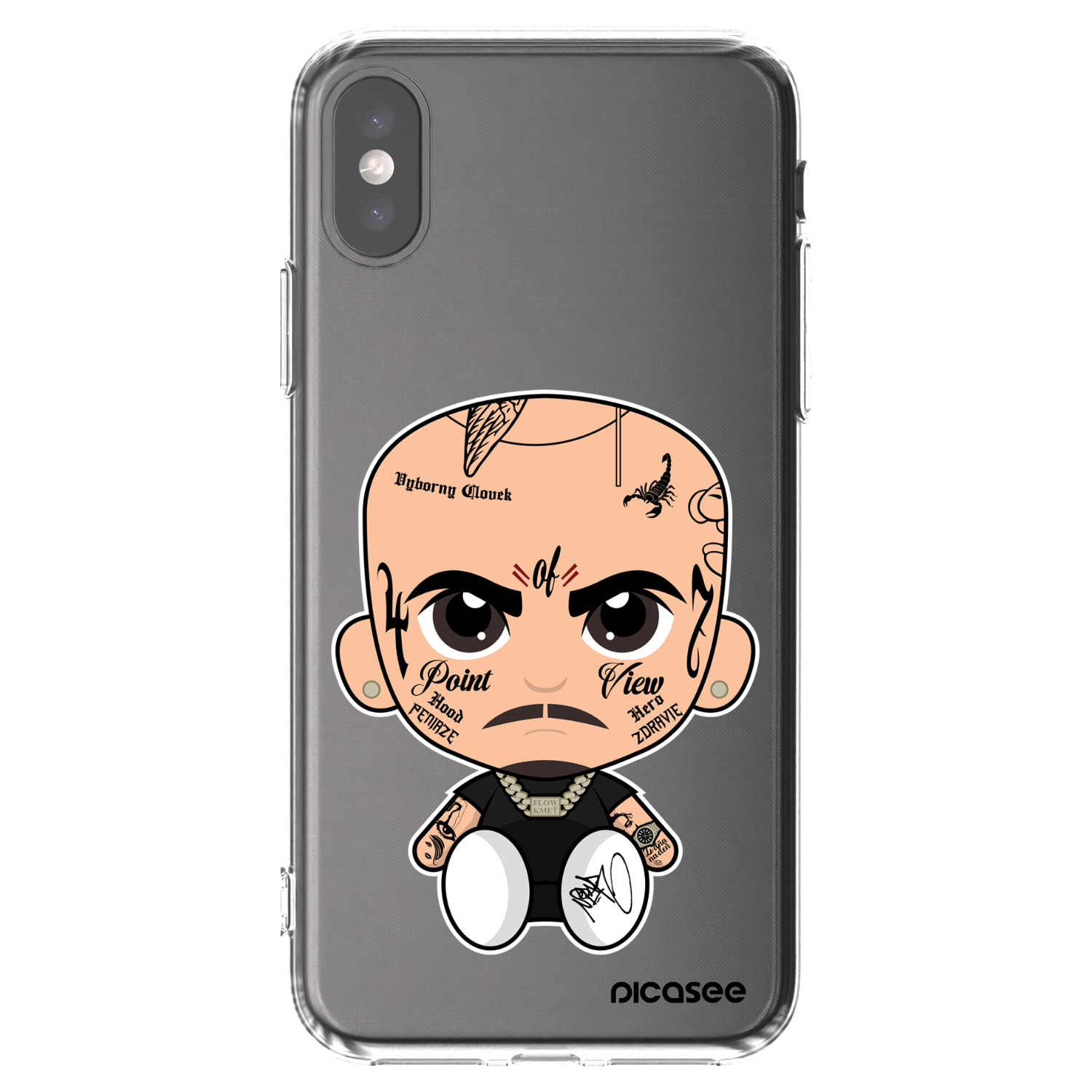 Picasee silikonový průhledný obal pro Apple iPhone X/XS - Separ