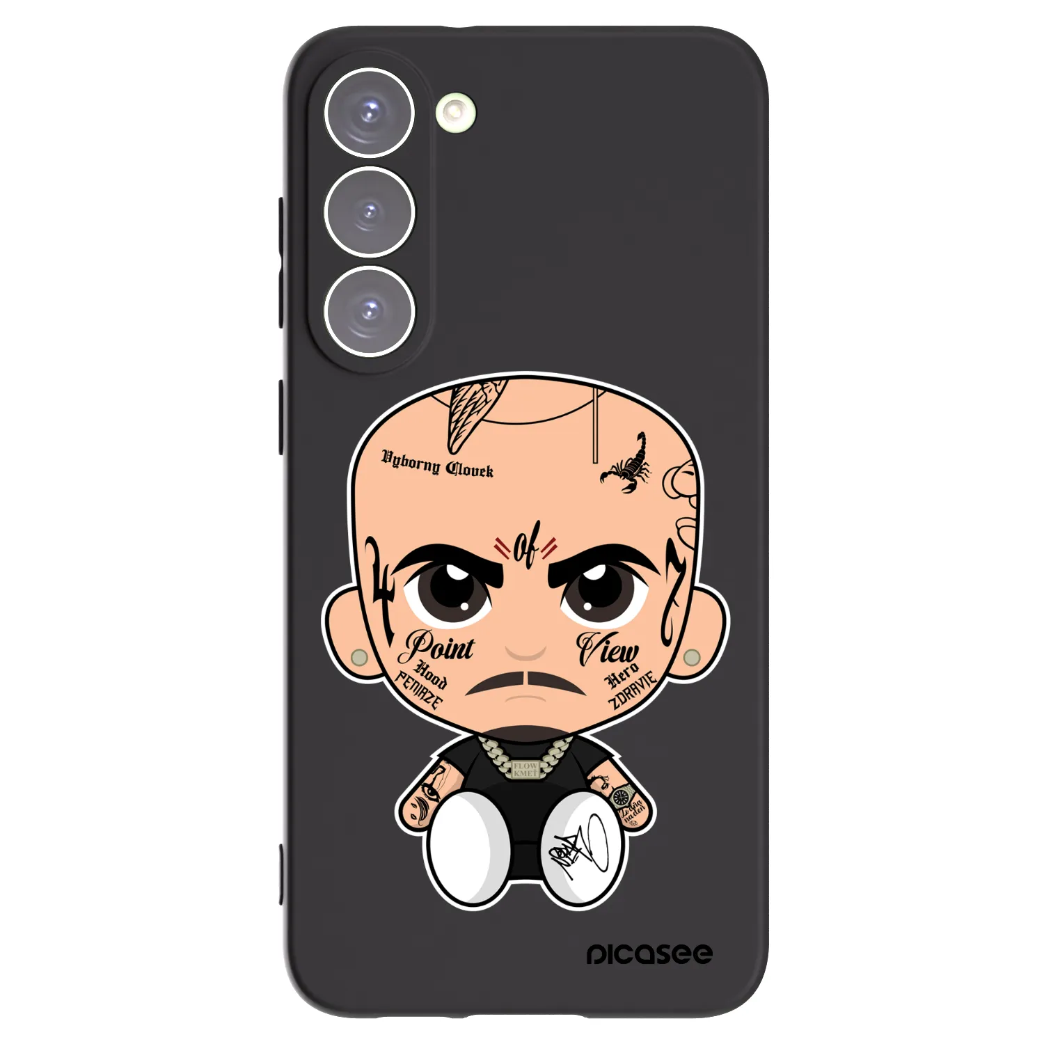 Picasee silikonový černý obal pro Samsung Galaxy S23+ 5G - Separ