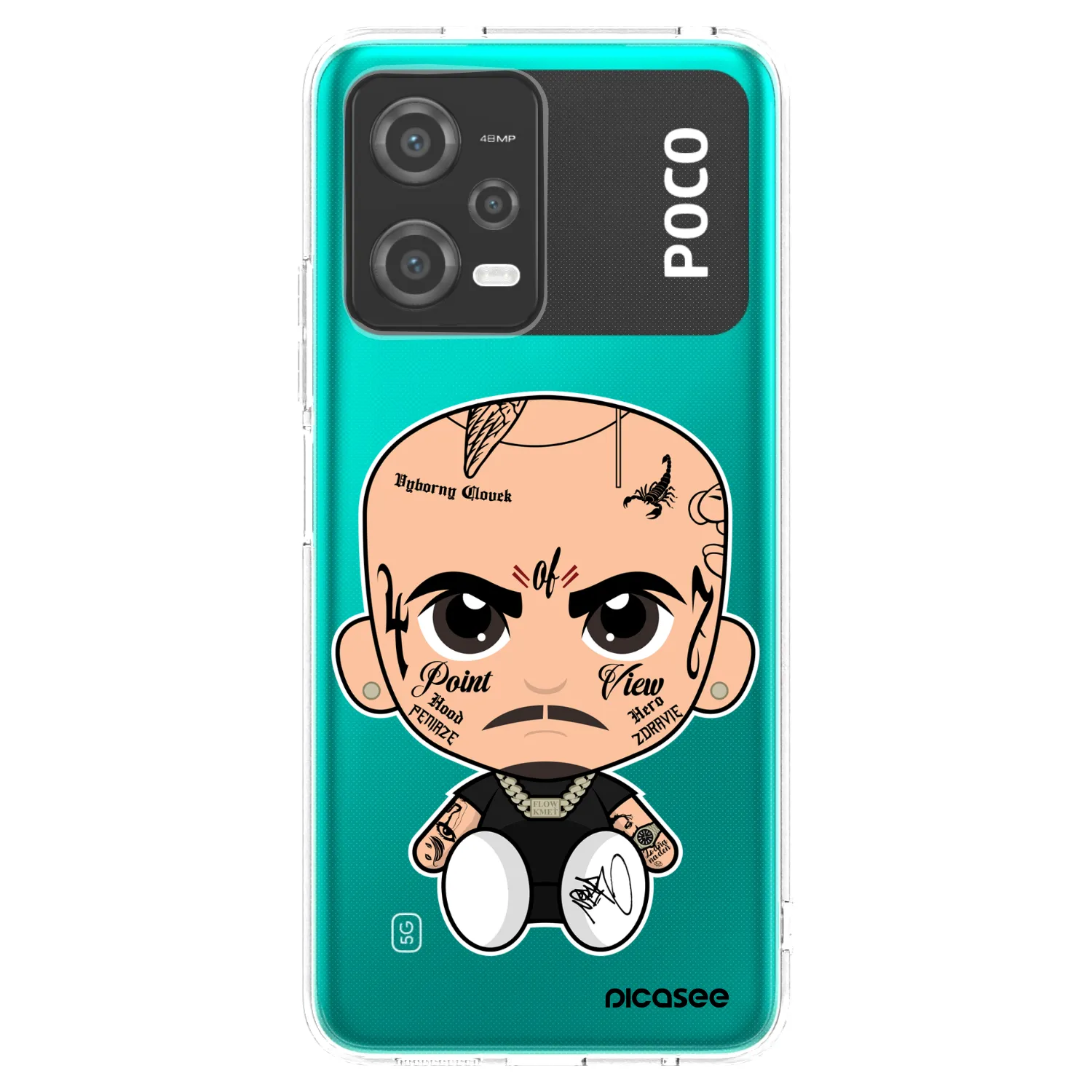 Picasee silikonový průhledný obal pro Xiaomi Poco X5 - Separ
