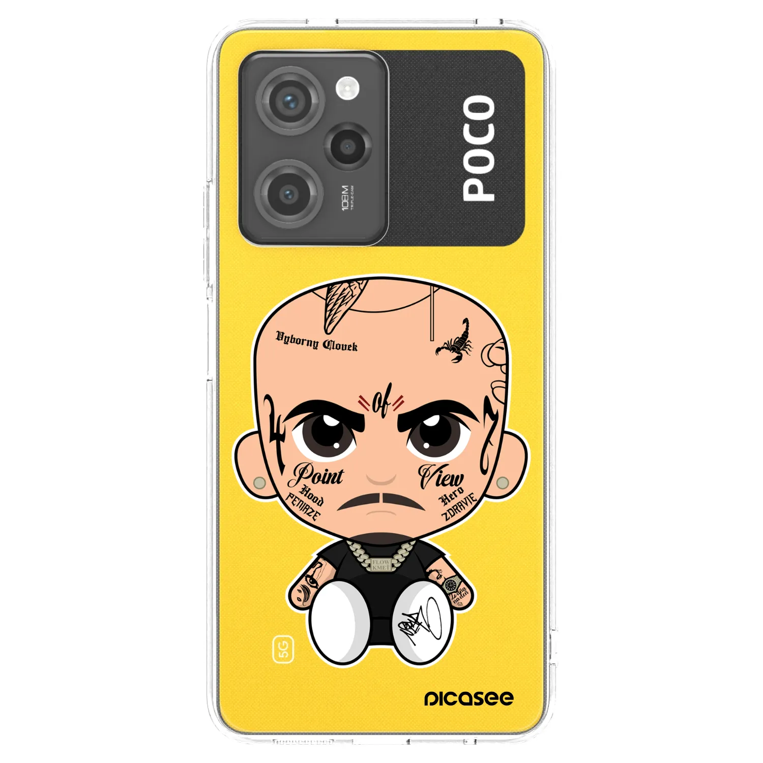 Picasee silikonový průhledný obal pro Xiaomi Poco X5 Pro - Separ