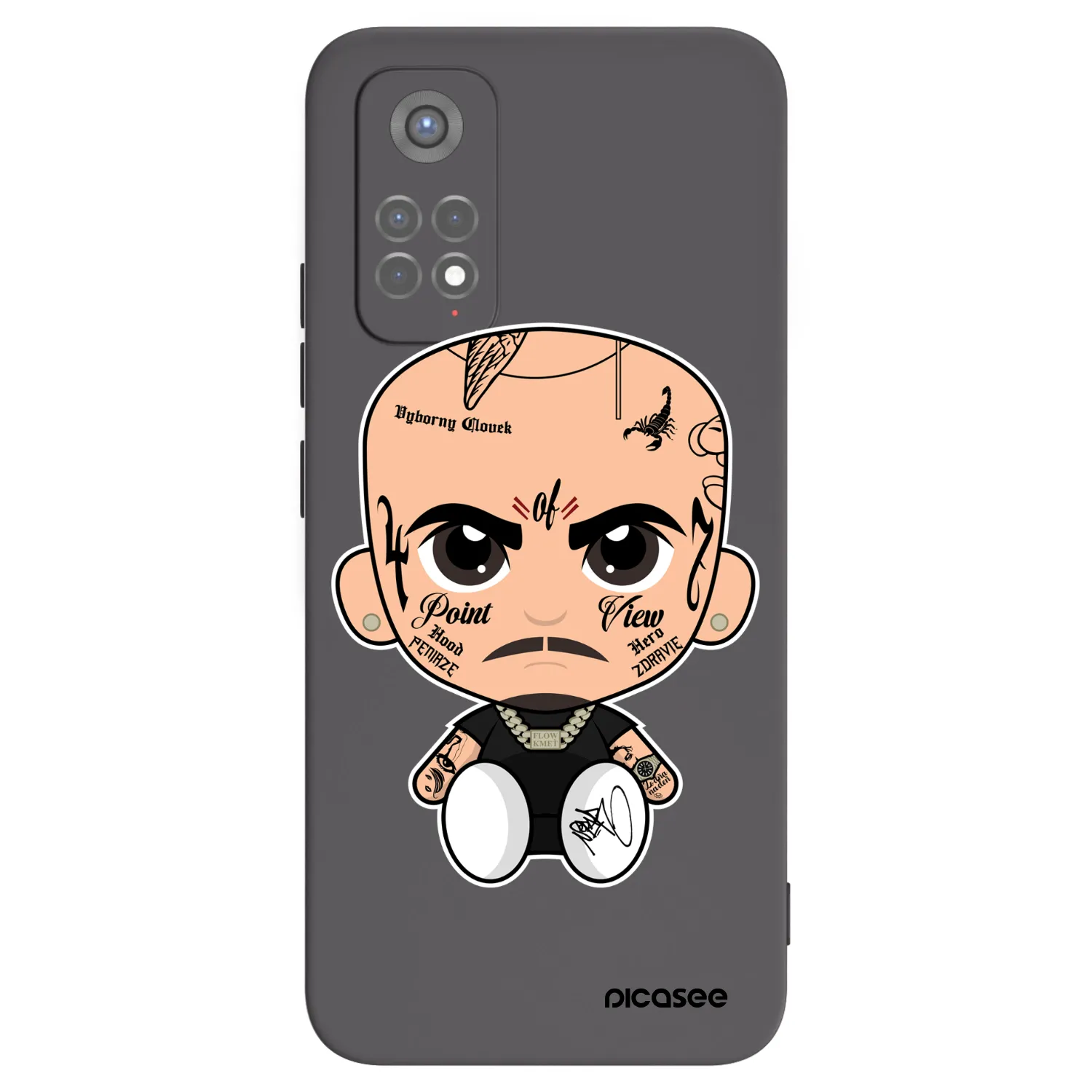 Picasee silikonový černý obal pro Xiaomi Redmi Note 11S 5G - Separ