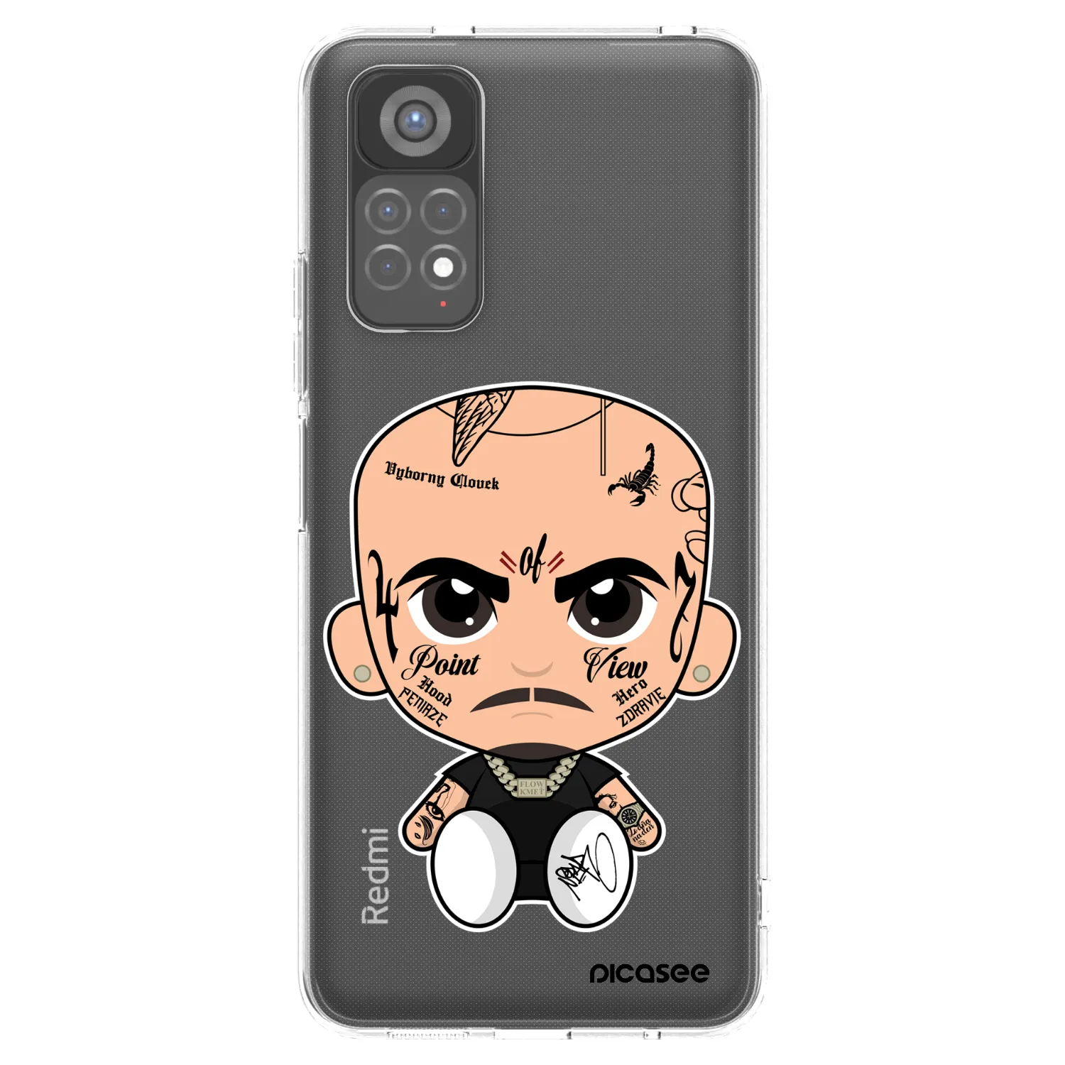 Picasee silikonový průhledný obal pro Xiaomi Redmi Note 11S 5G - Separ