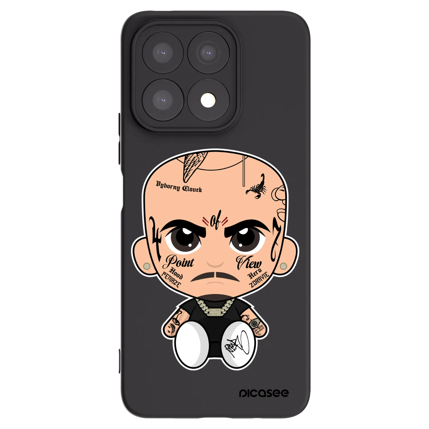 Picasee silikonový černý obal pro Honor X8a - Separ