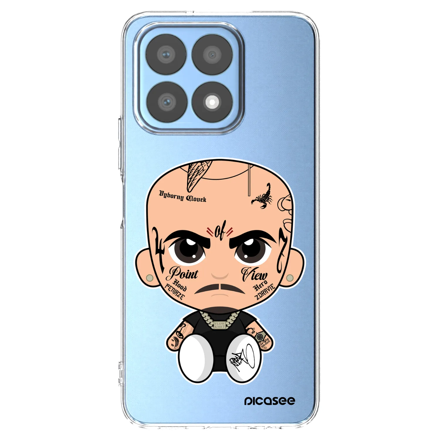 Picasee silikonový průhledný obal pro Honor X8a - Separ