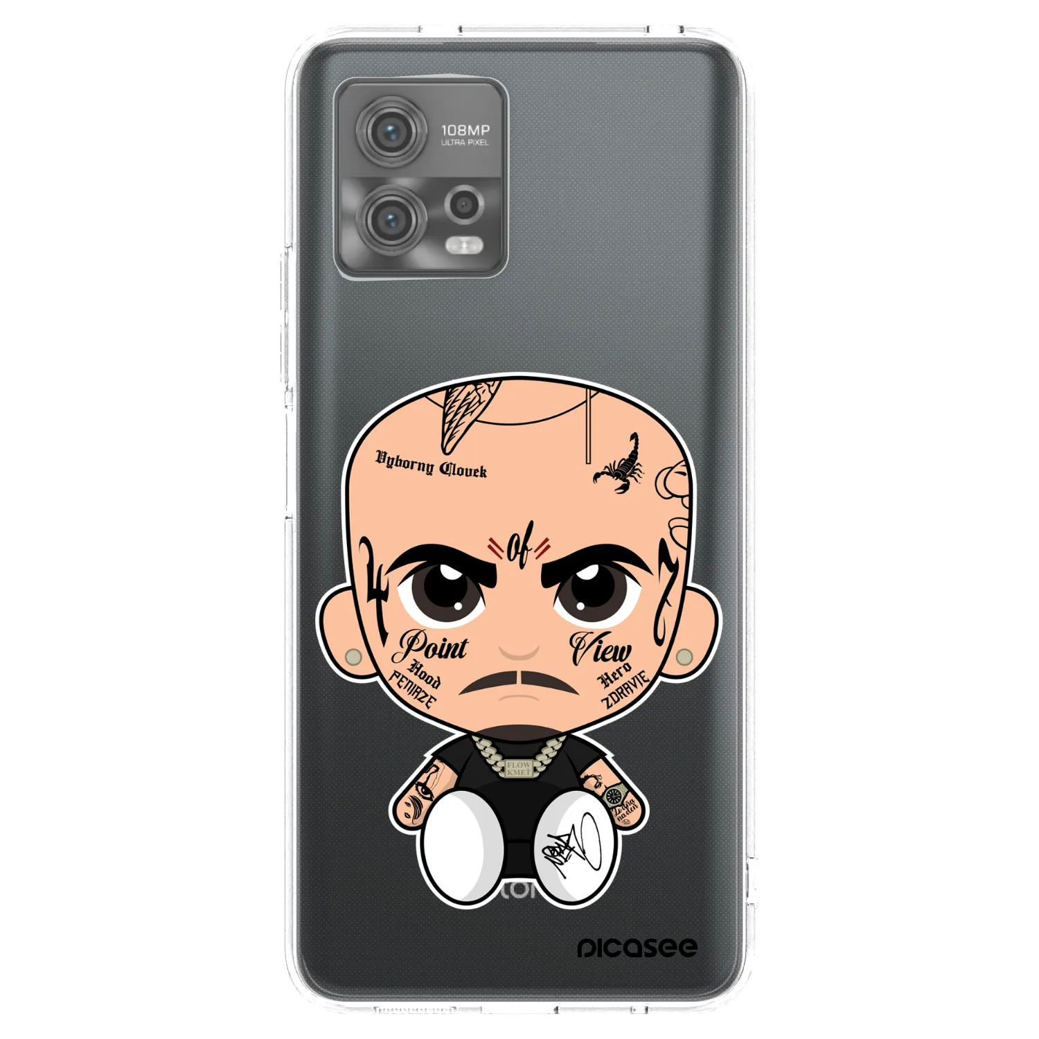 Picasee silikonový průhledný obal pro Motorola Moto G72 - Separ