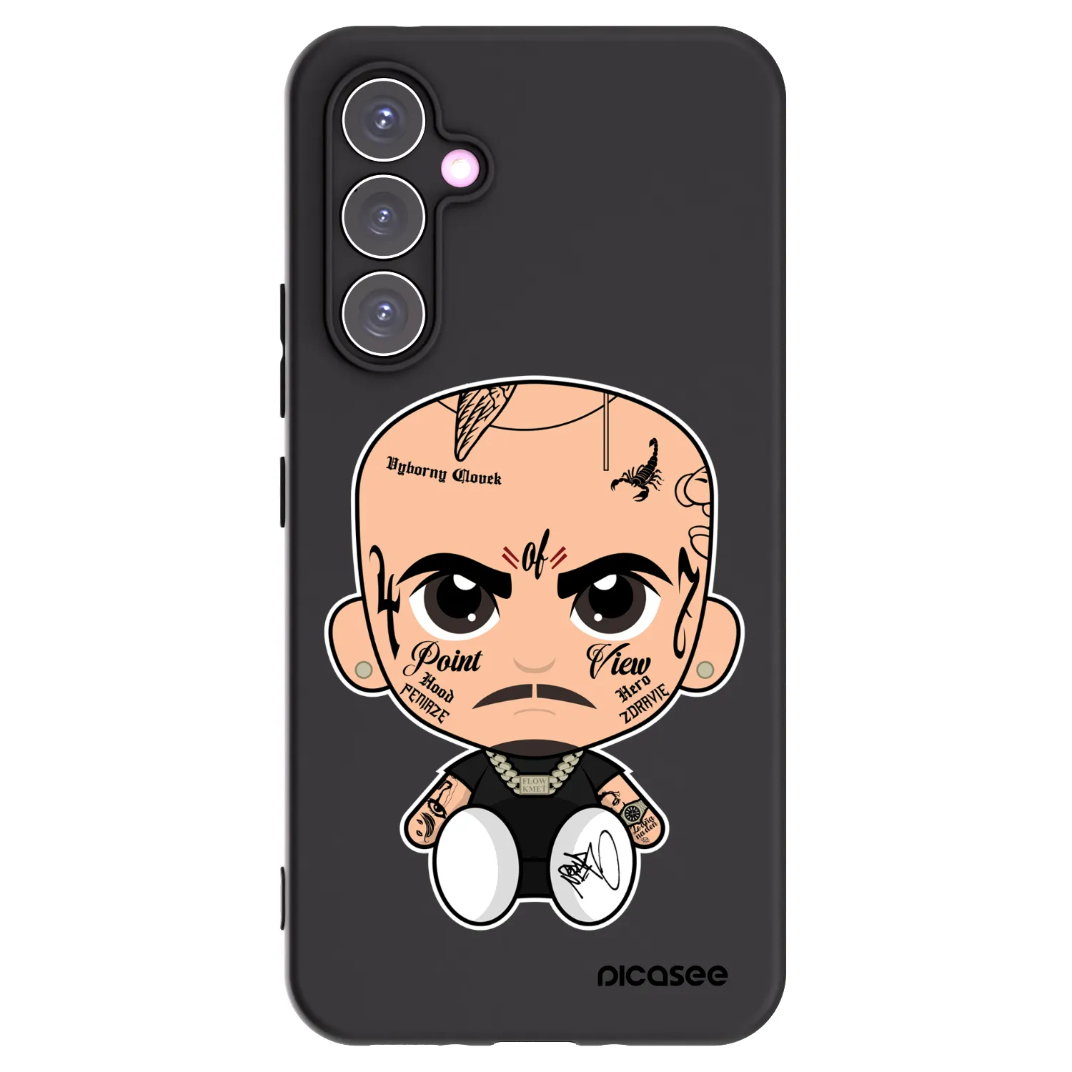 Picasee silikonový černý obal pro Samsung Galaxy A54 5G A546B - Separ